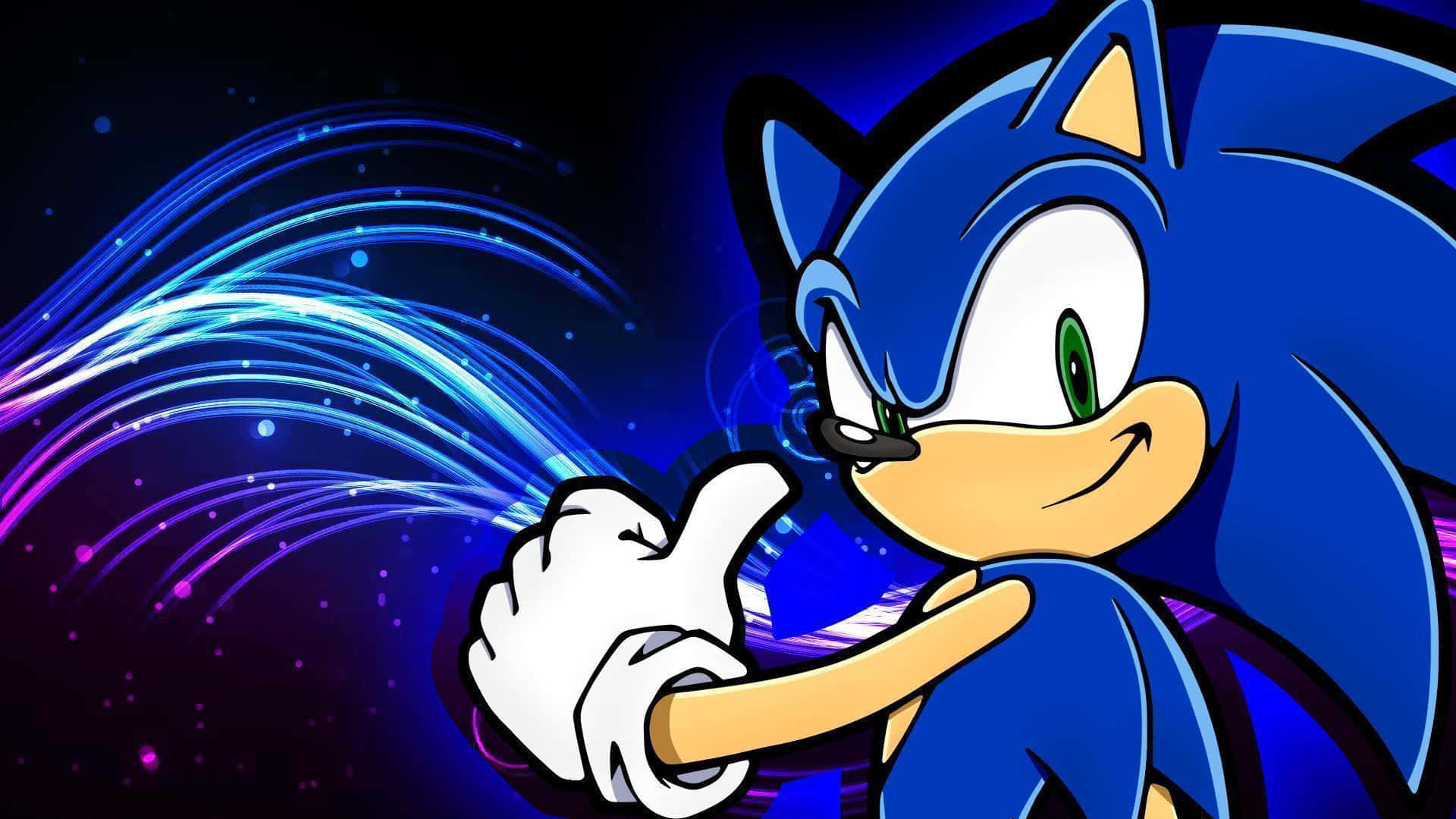 Sonic agtergrond Muurpapier