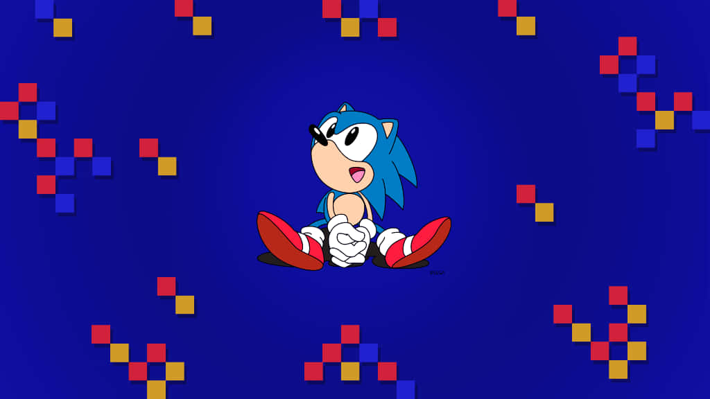 Sonic agtergrond Muurpapier