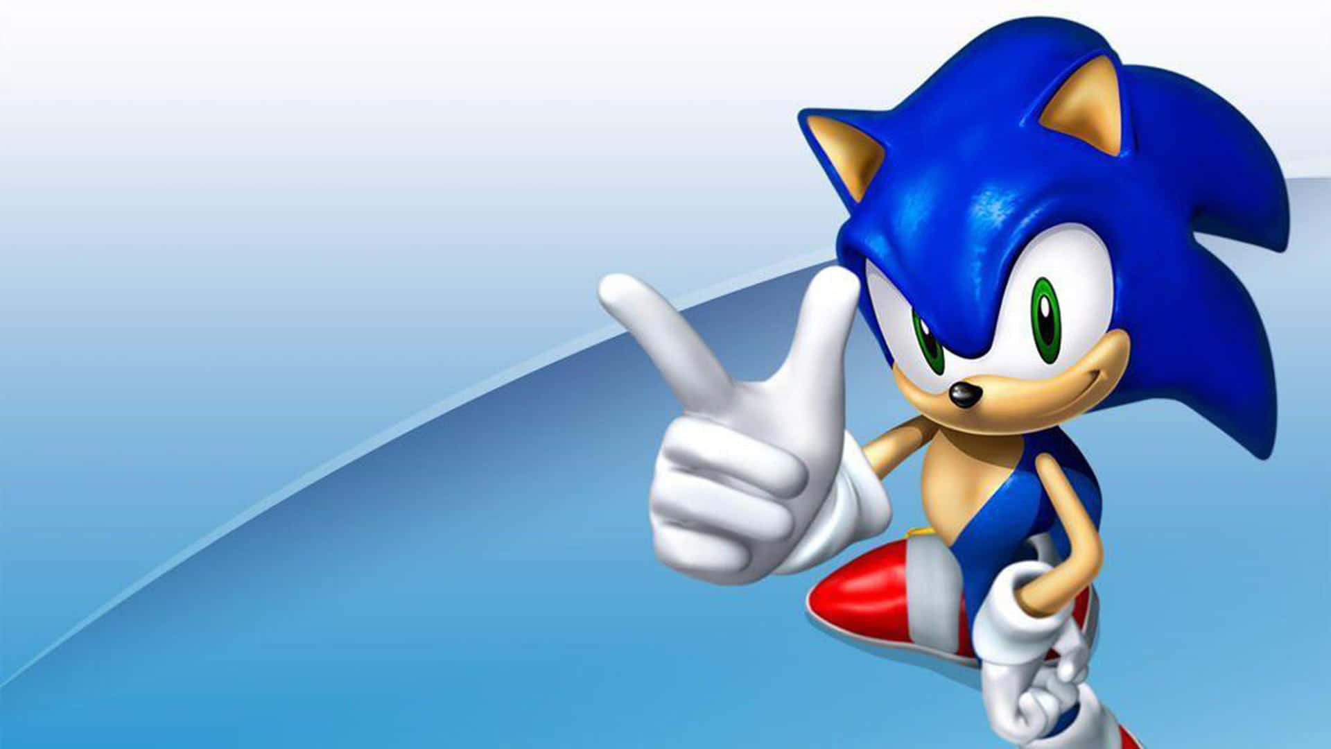 Sonic agtergrond Muurpapier