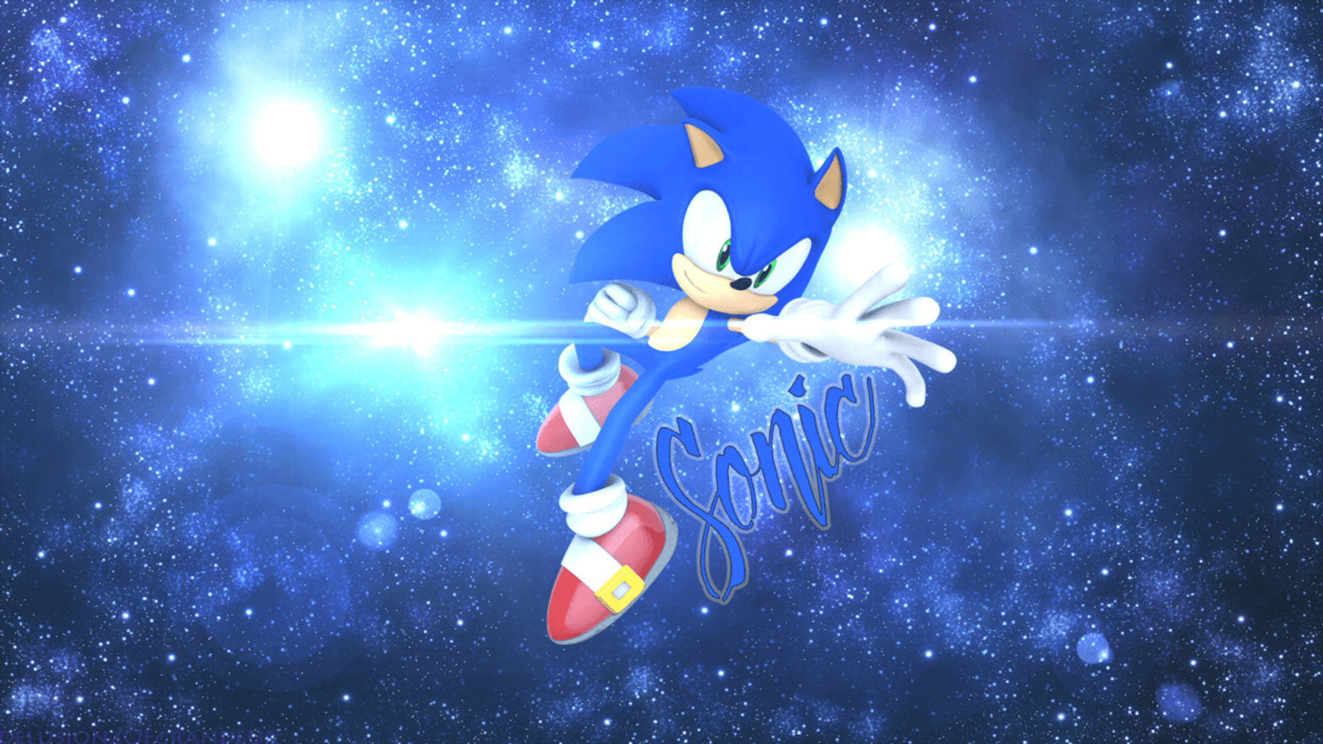 Sonic die Ystervark agtergronde Muurpapier