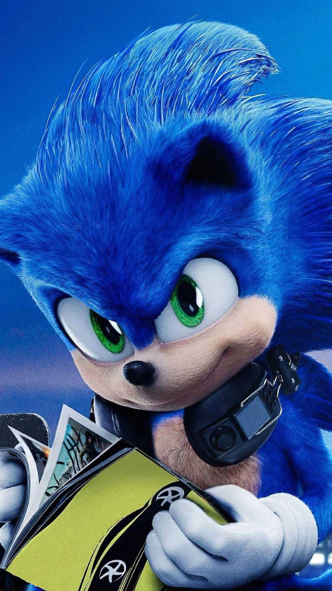 Sonic die Ystervark fliekplakkaat Muurpapier