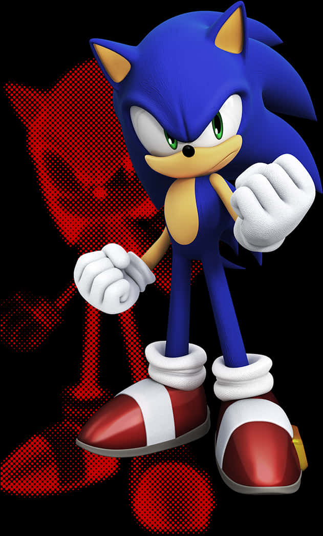 Sonic die Ystervark-houding Muurpapier