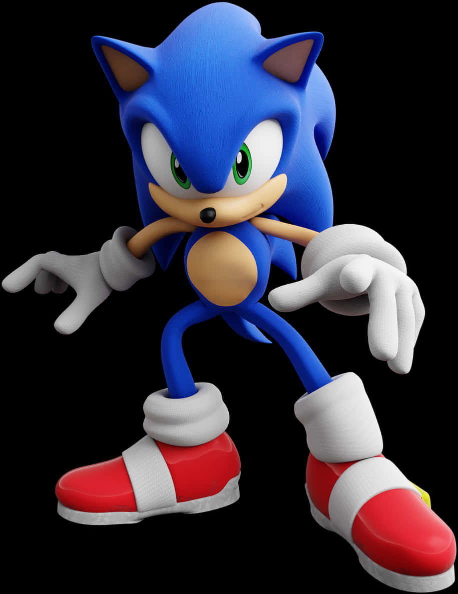 Sonic die Ystervark Houding Muurpapier