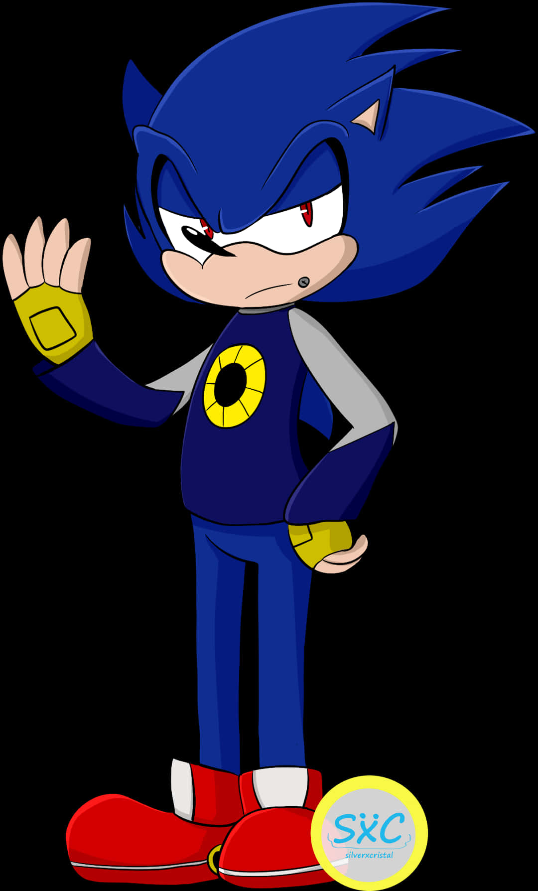 Sonic-karakter Animasie Posisie Muurpapier
