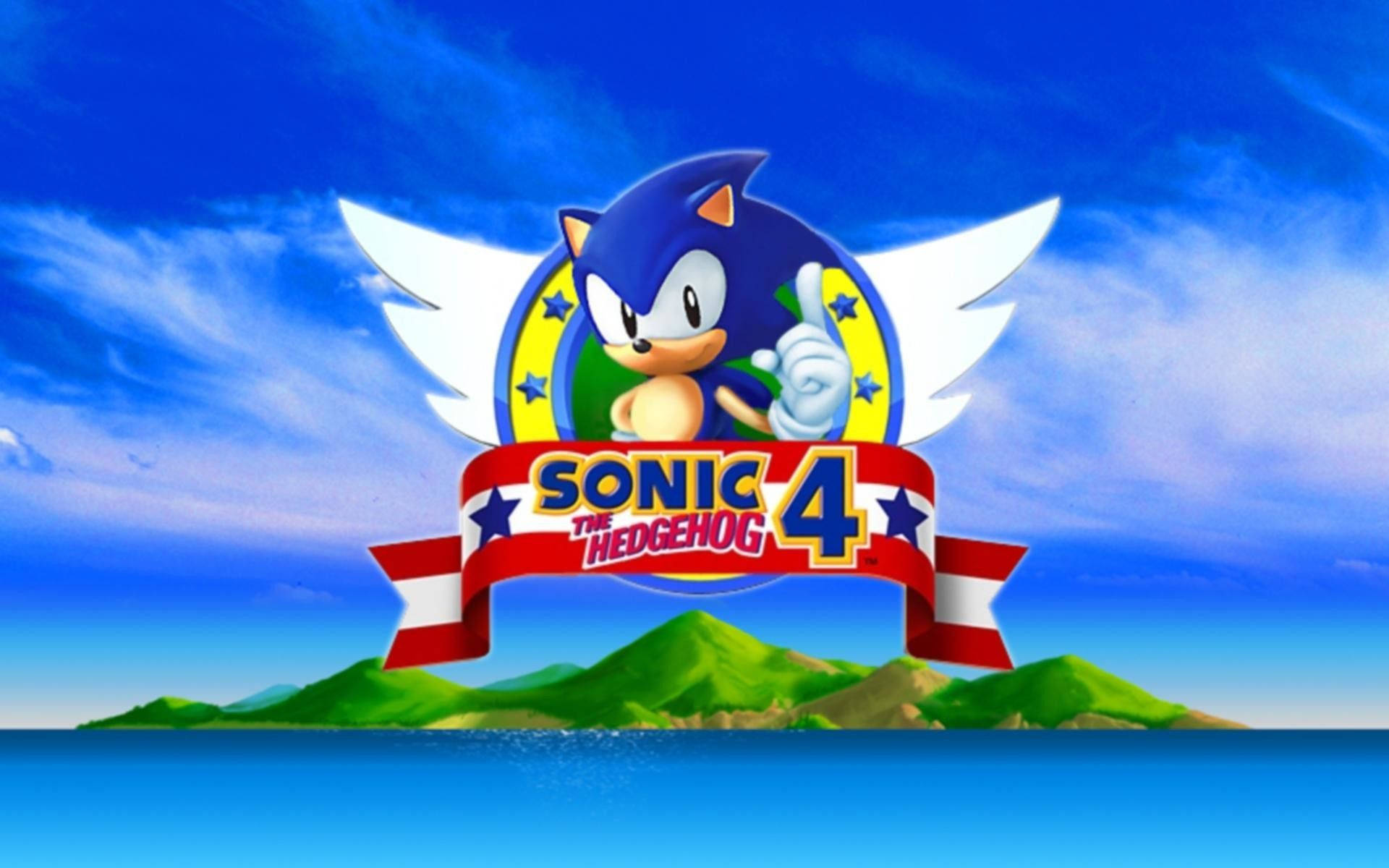 Sonic the Hedgehog 4-platformspeletjie HD-behangpapieromslag.