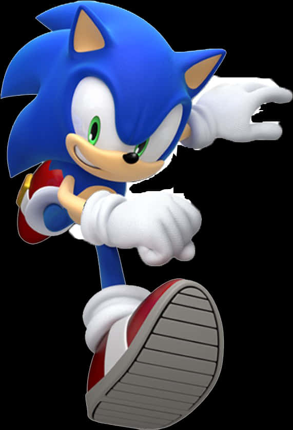 Sonic The Hedgehog Hardloop Houding Muurpapier