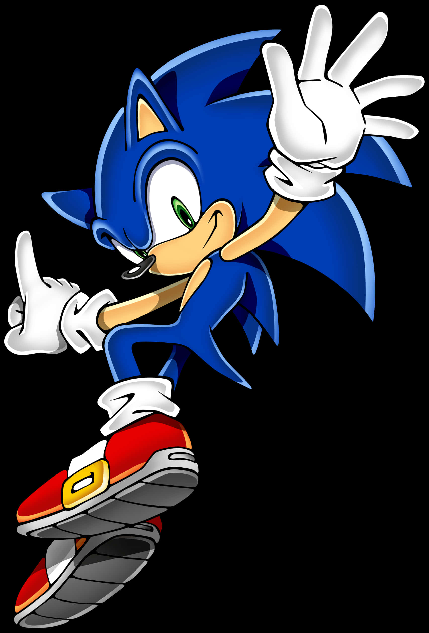 Sonic the Hedgehog Klassieke Posisie Muurpapier