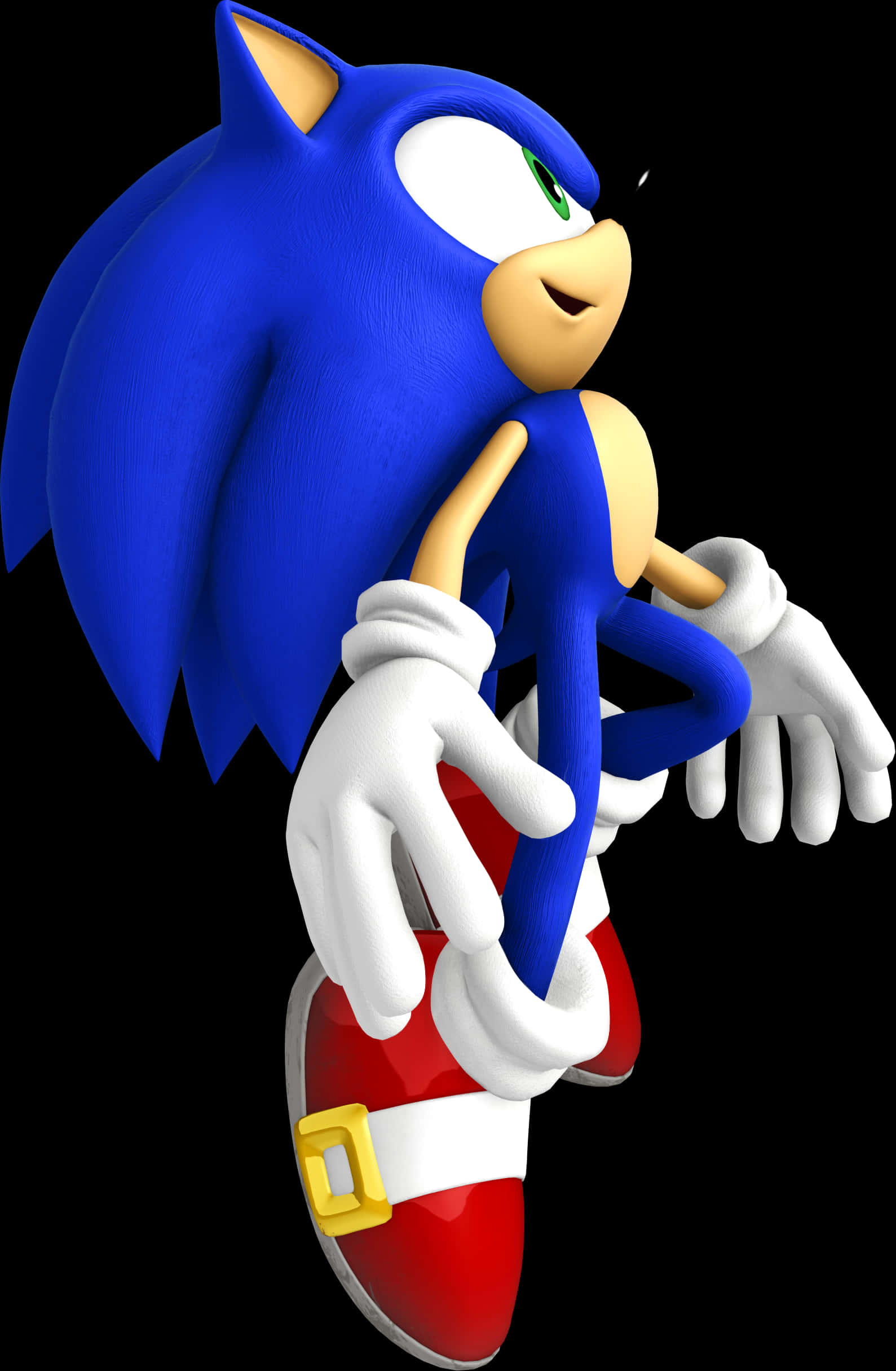 Sonic The Hedgehog Klassieke Posisie Muurpapier