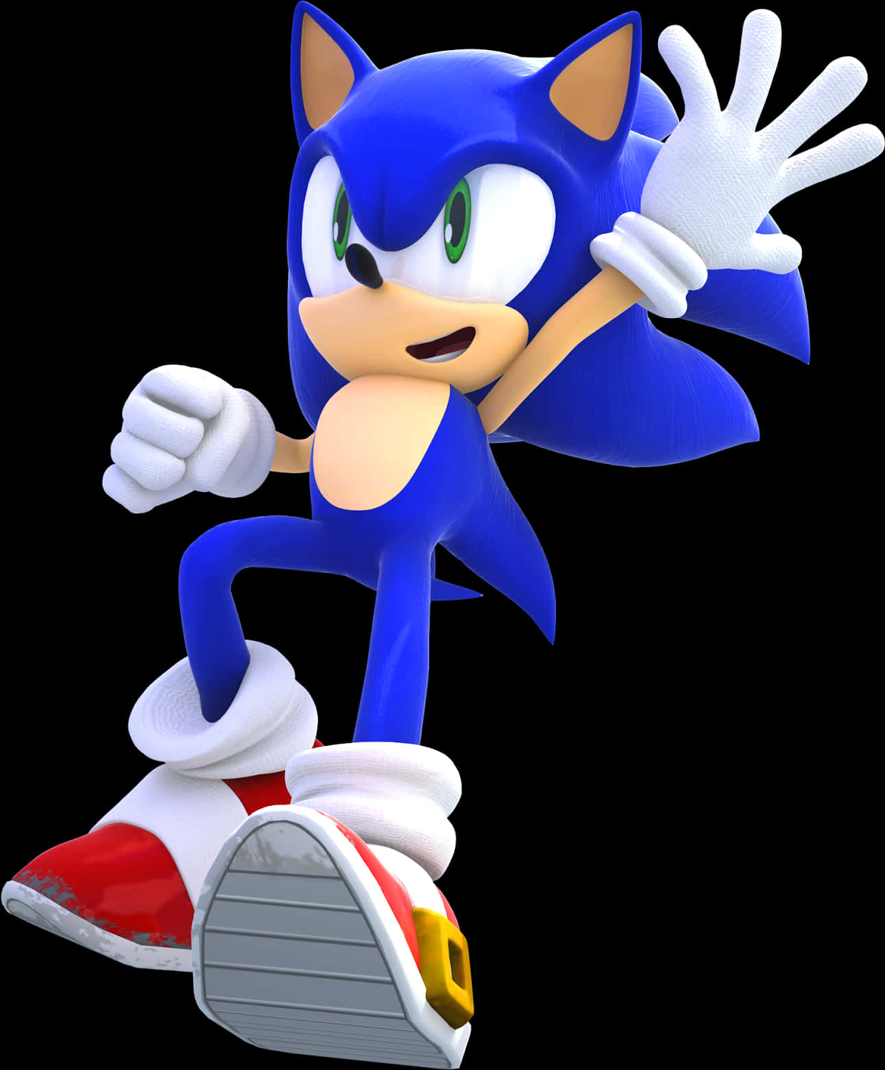 Sonic The Hedgehog Klassieke Posisie Muurpapier