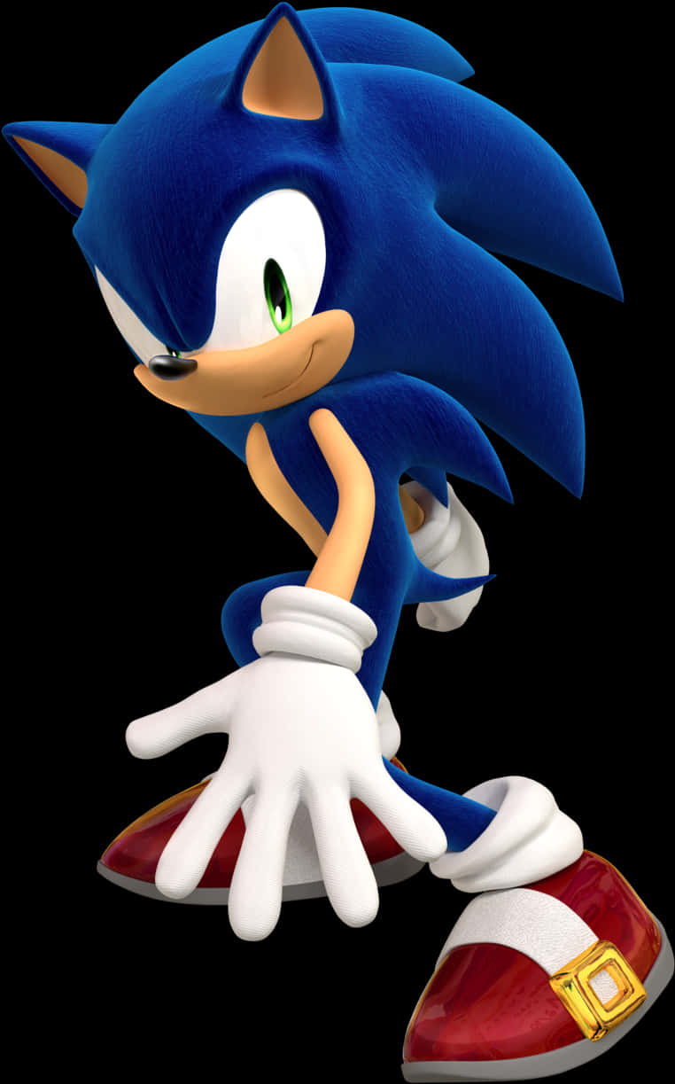Sonic The Hedgehog Klassieke Posisie Muurpapier
