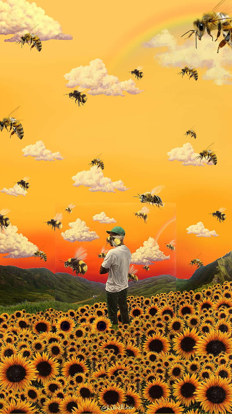 Sonneblomland Tyler The Creator PFP Muurpapier