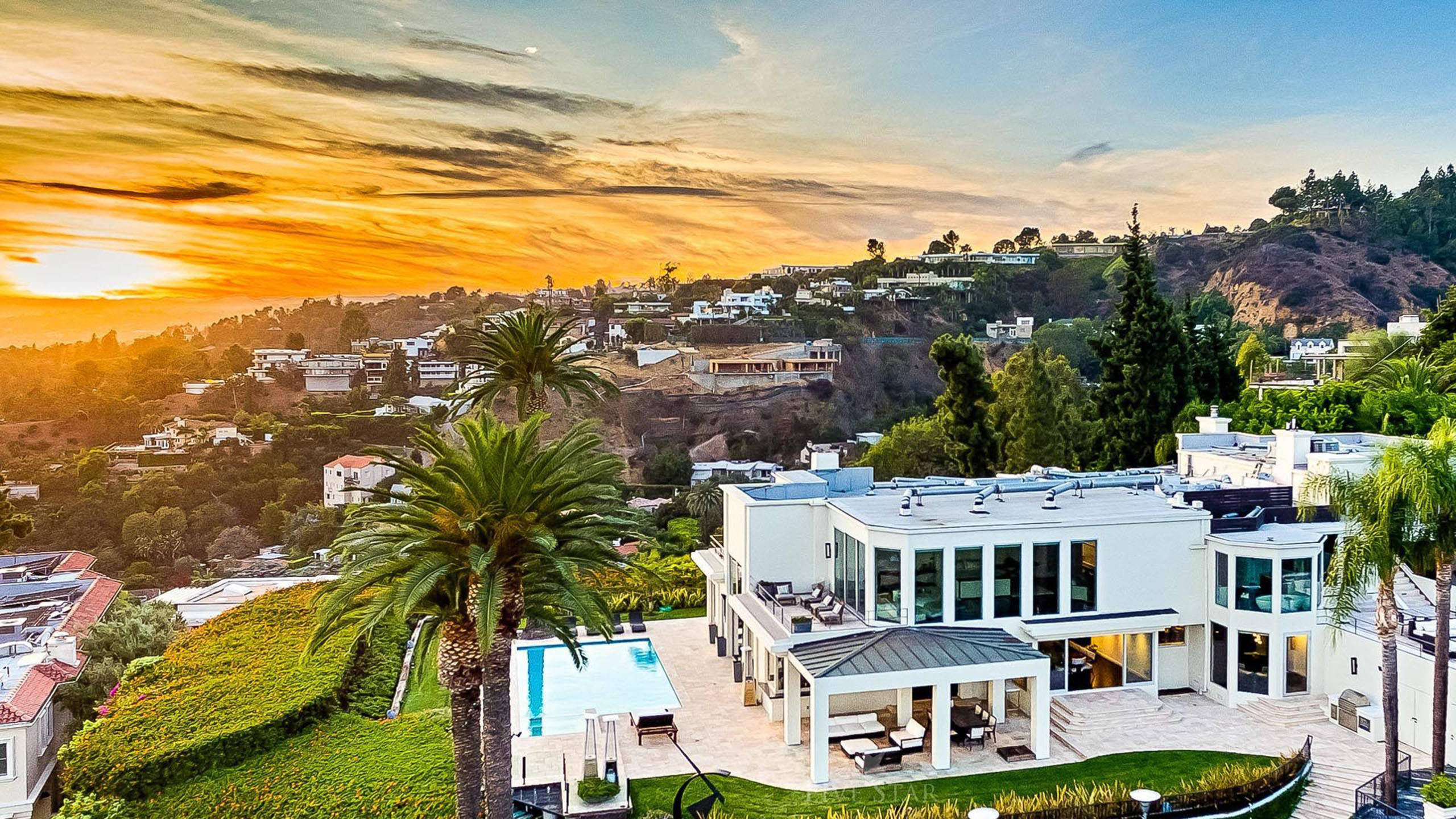 Sononder in Beverly Hills Los Angeles Muurpapier