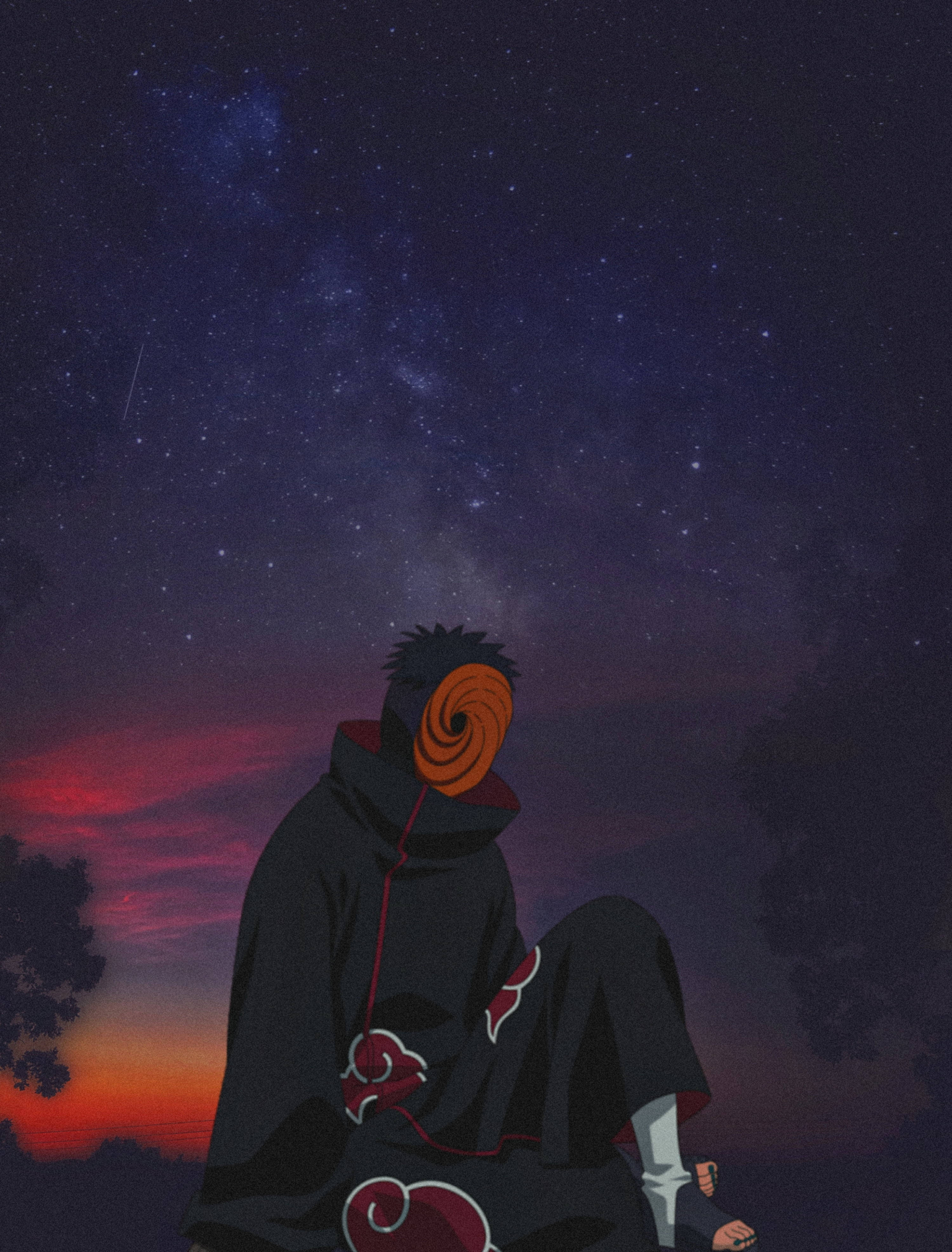 Sonsondergang Obito Uchiha 4K Muurpapier