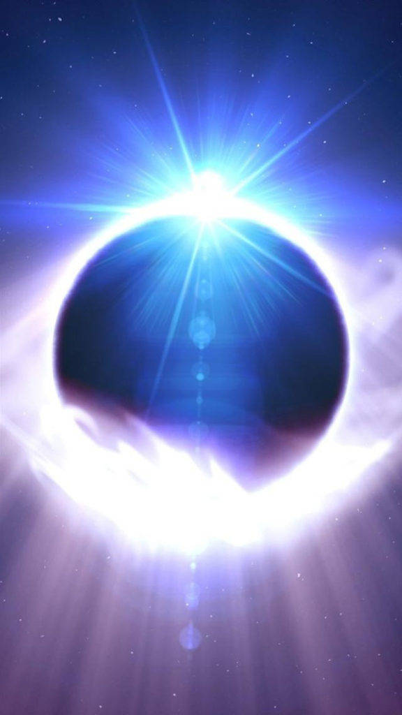 Sonsverduistering Ruimte iPhone Muurpapier