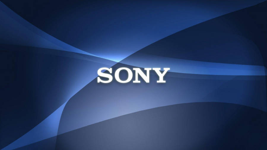 Sony Logo Donkerblou Abstract Agtergrond Muurpapier