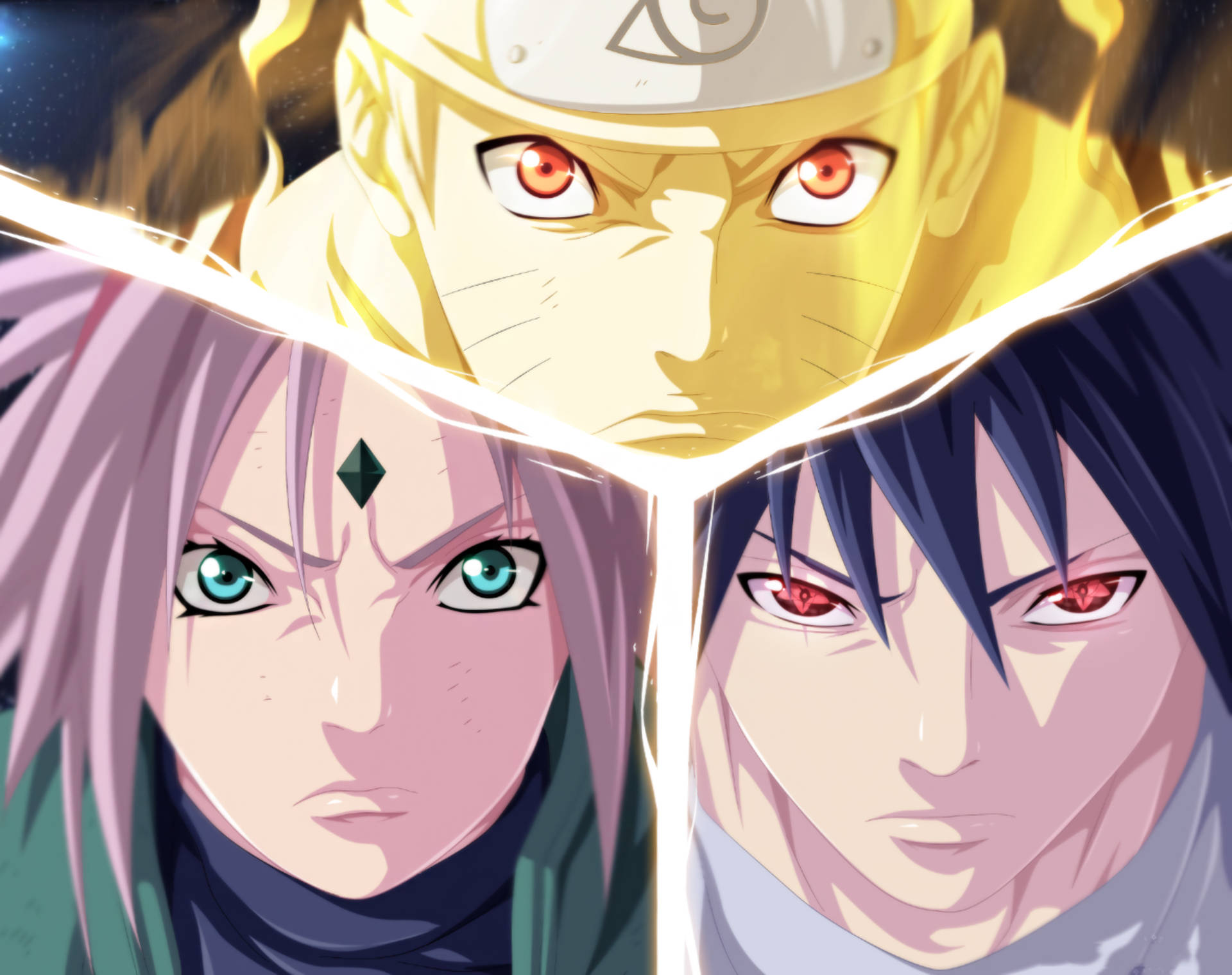 Span 7 Sakura Naruto En Sasuke Muurpapier