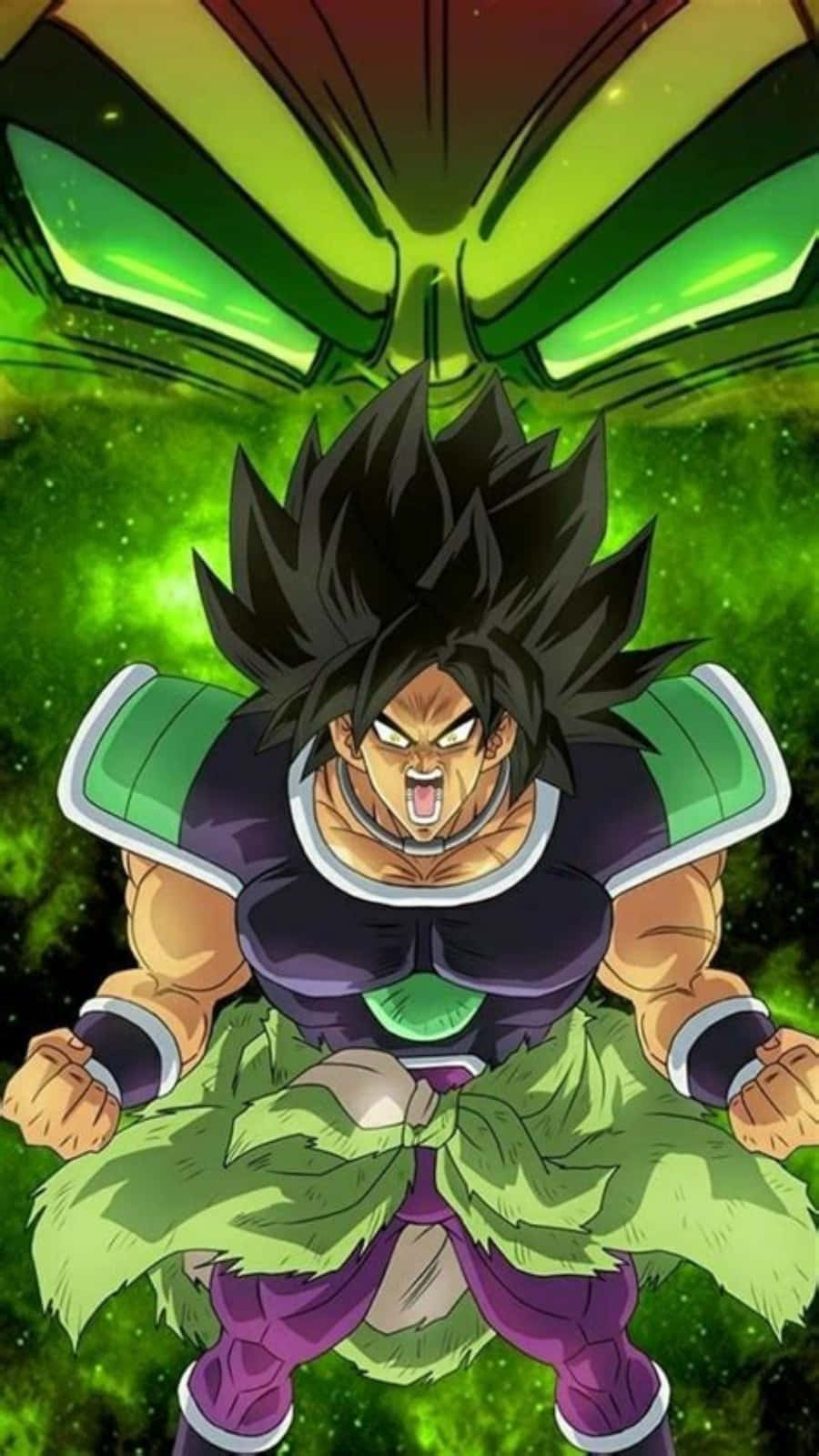 "Span saam en veg teen die bose met die rolverdeling van Dragon Ball Super Broly!" Muurpapier