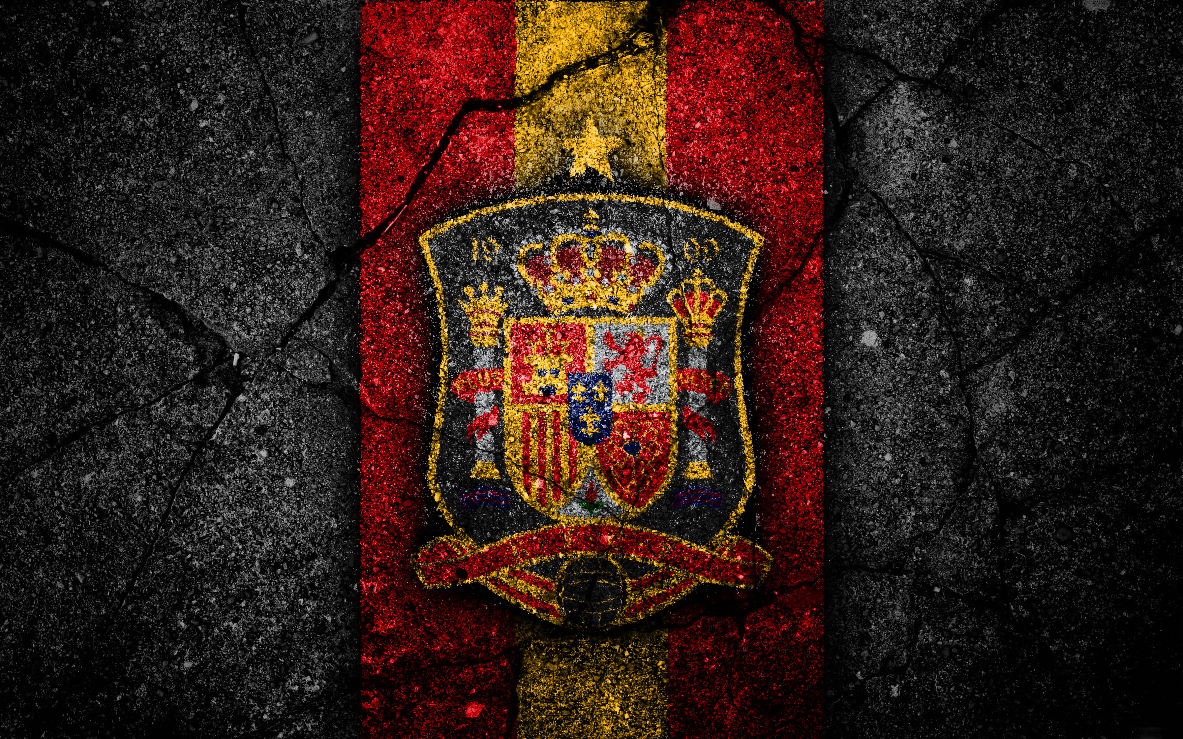 Spanje Nasionale Sokkerspan Kreatiewe Logo Muurpapier