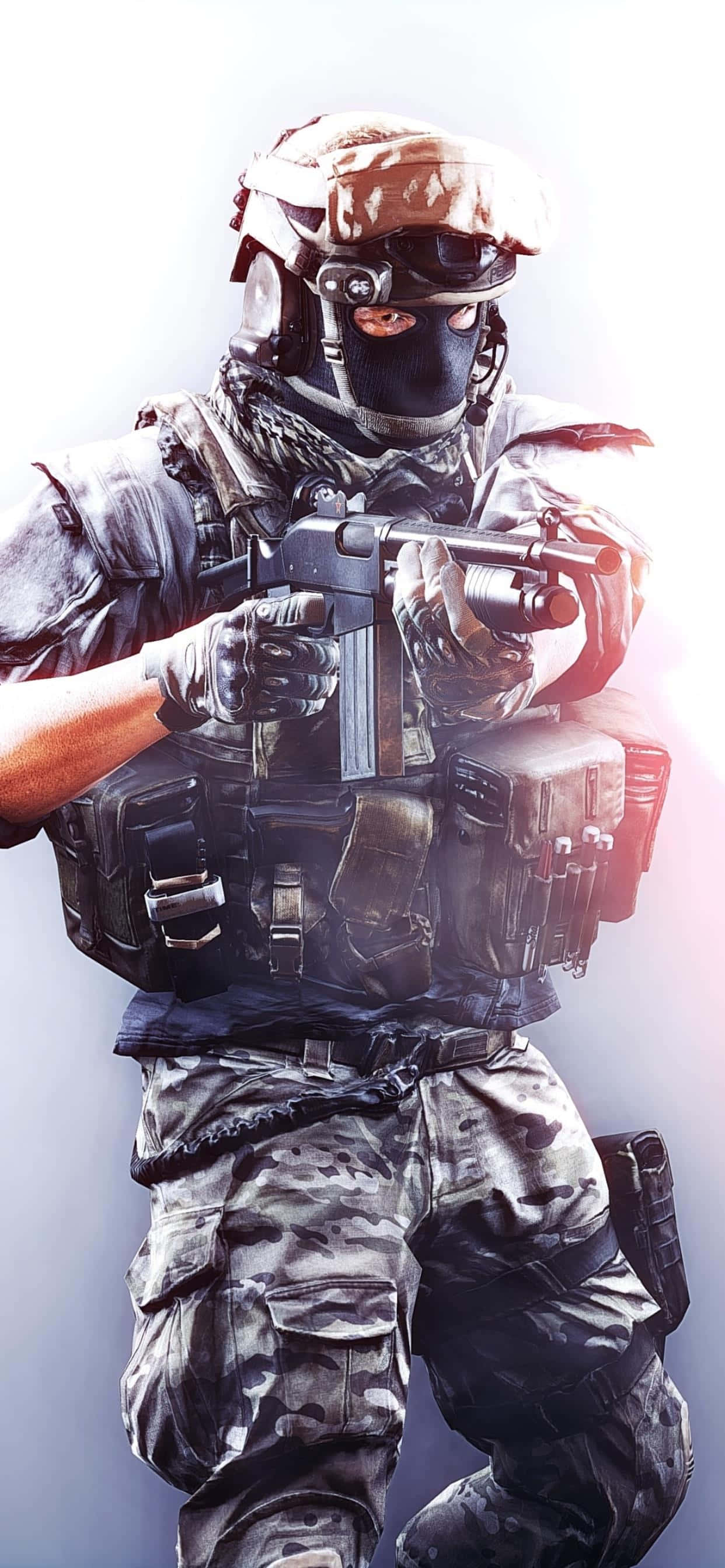 Speel Battlefield 4 op jou iPhone Xs Max Muurpapier