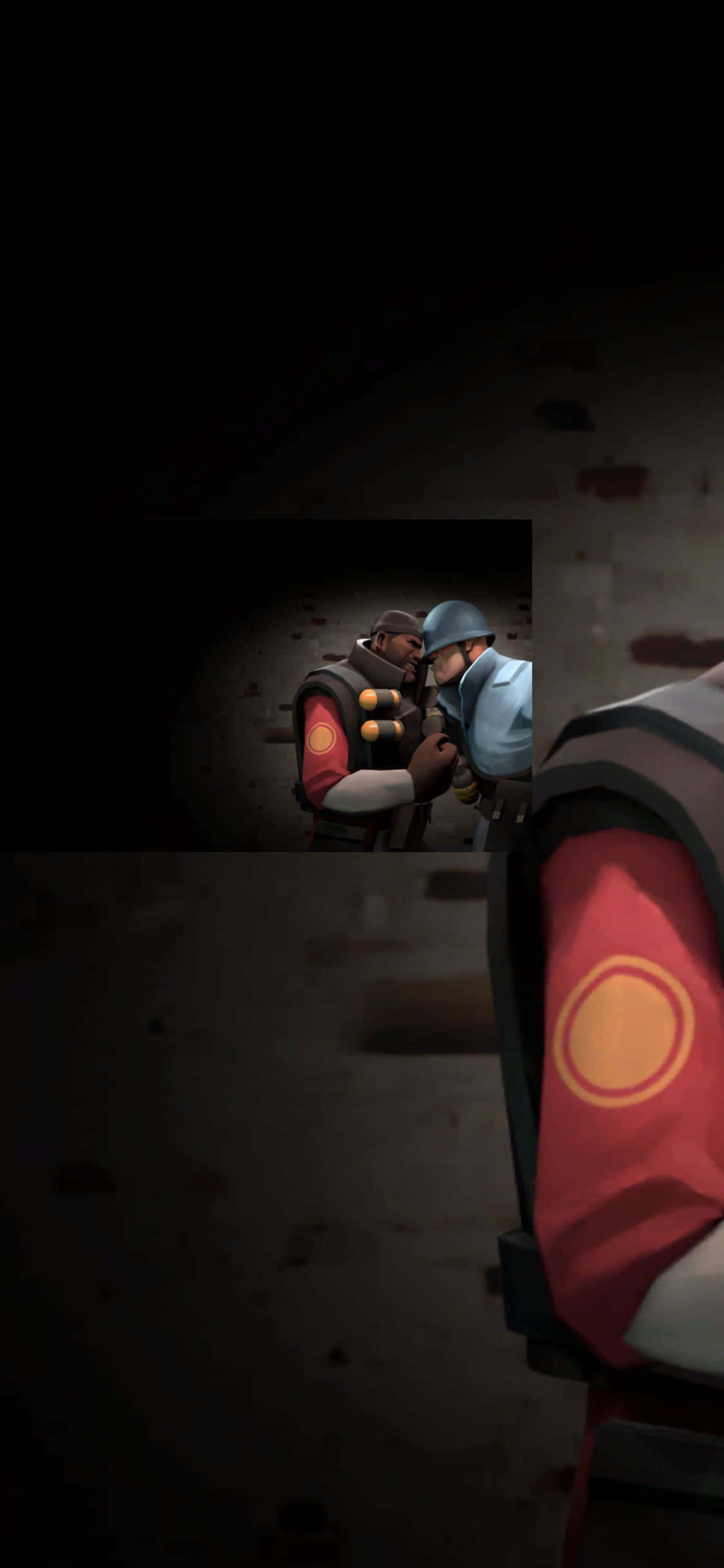Speel Team Fortress 2 op iPhone Xs Muurpapier