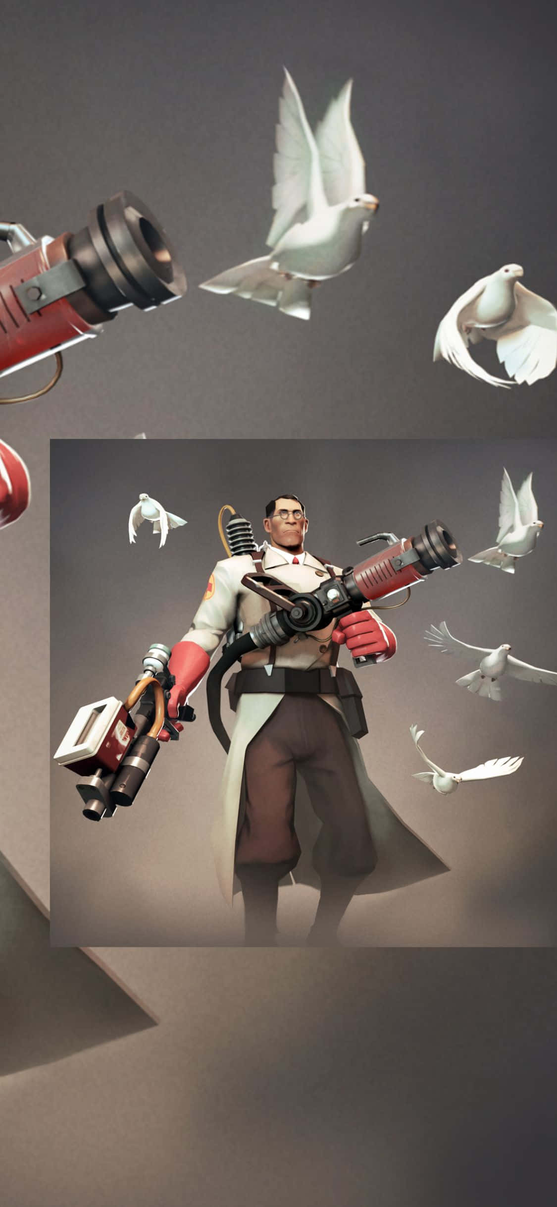 Speel Team Fortress 2 op 'n Super-Aangedrewe iPhone XS Muurpapier