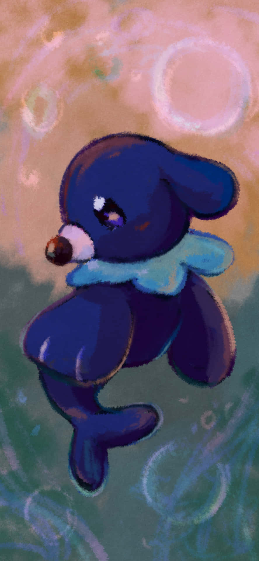 Speelse Popplio-plons: Beste Metgesel vir Water-Pokémon-avonture Muurpapier