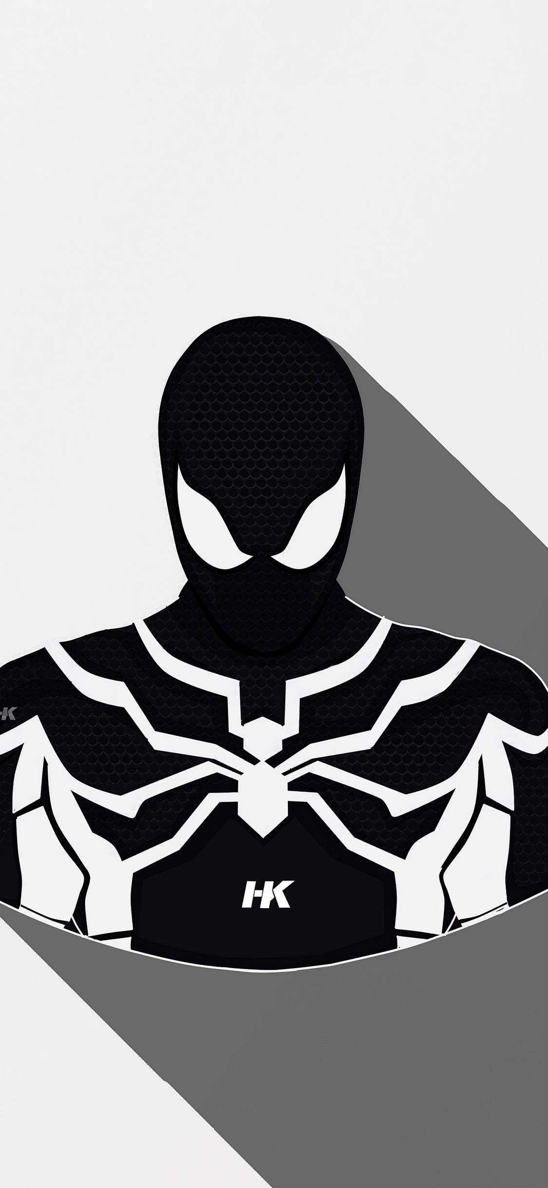 "Spektakulêr Kleurvol: Die Wit Spiderman" Muurpapier