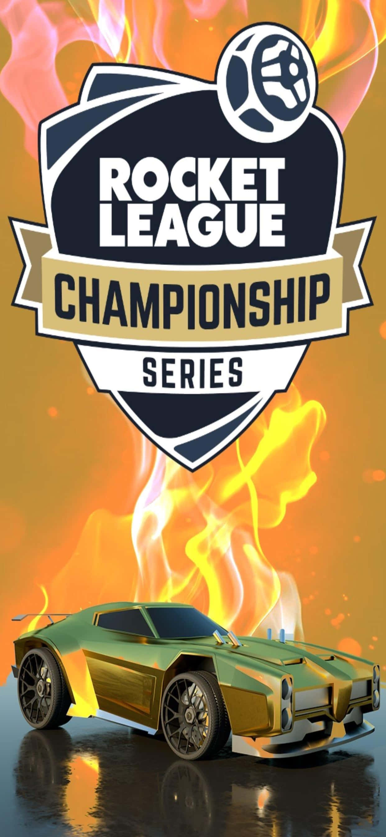 “Speler wat speel met 'n iPhone Xs Max op Rocket League” Muurpapier