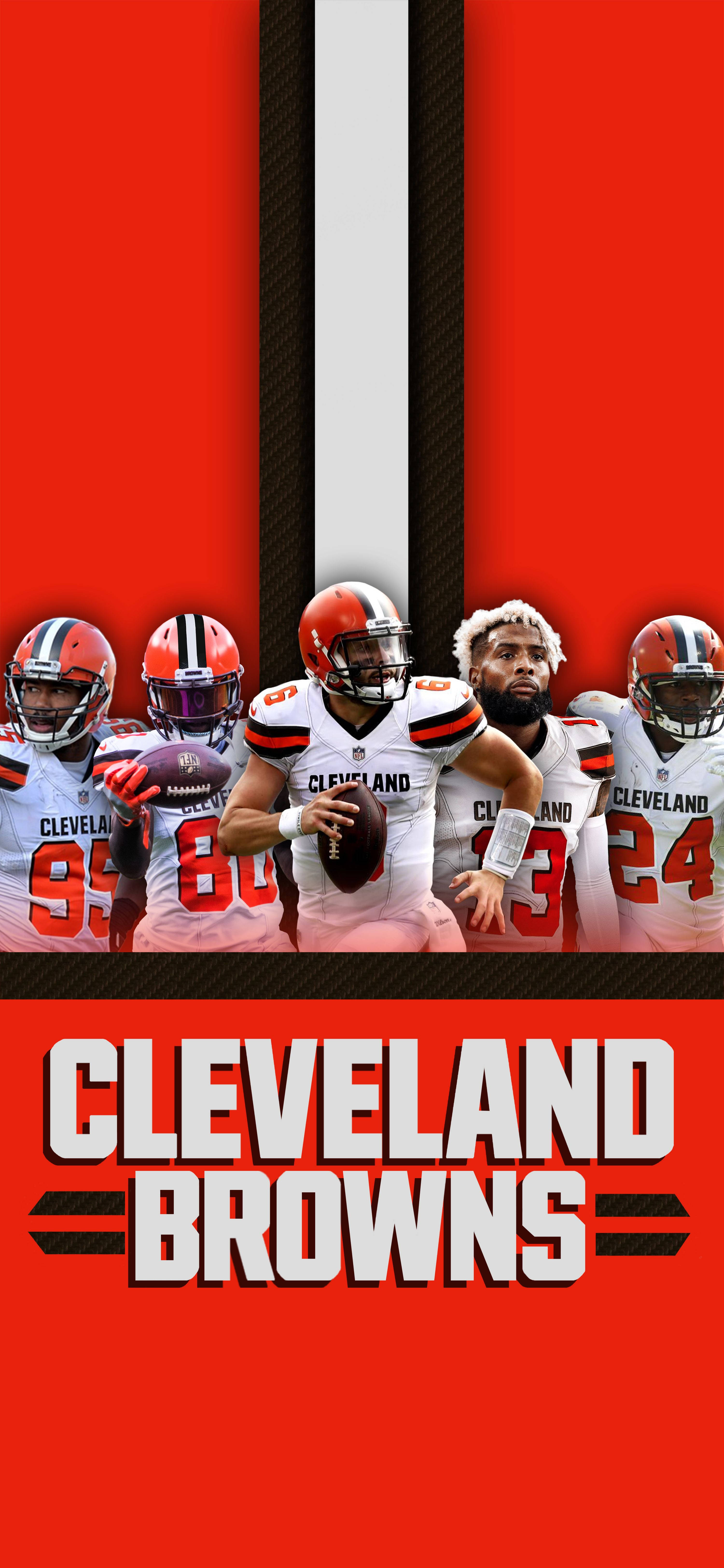 Spelers Van Cleveland Browns Muurpapier