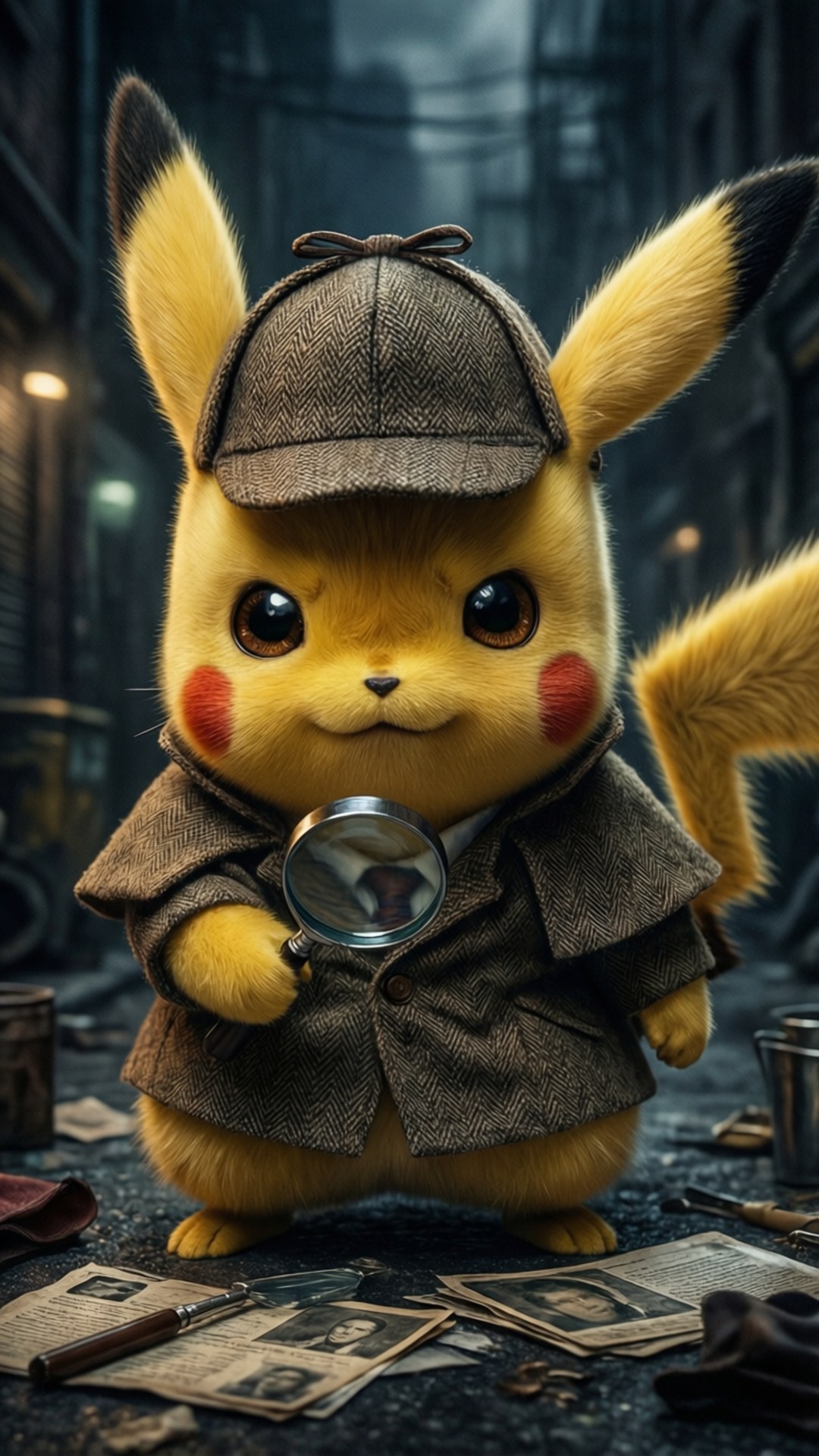 Speurder Pikachu Muurpapier