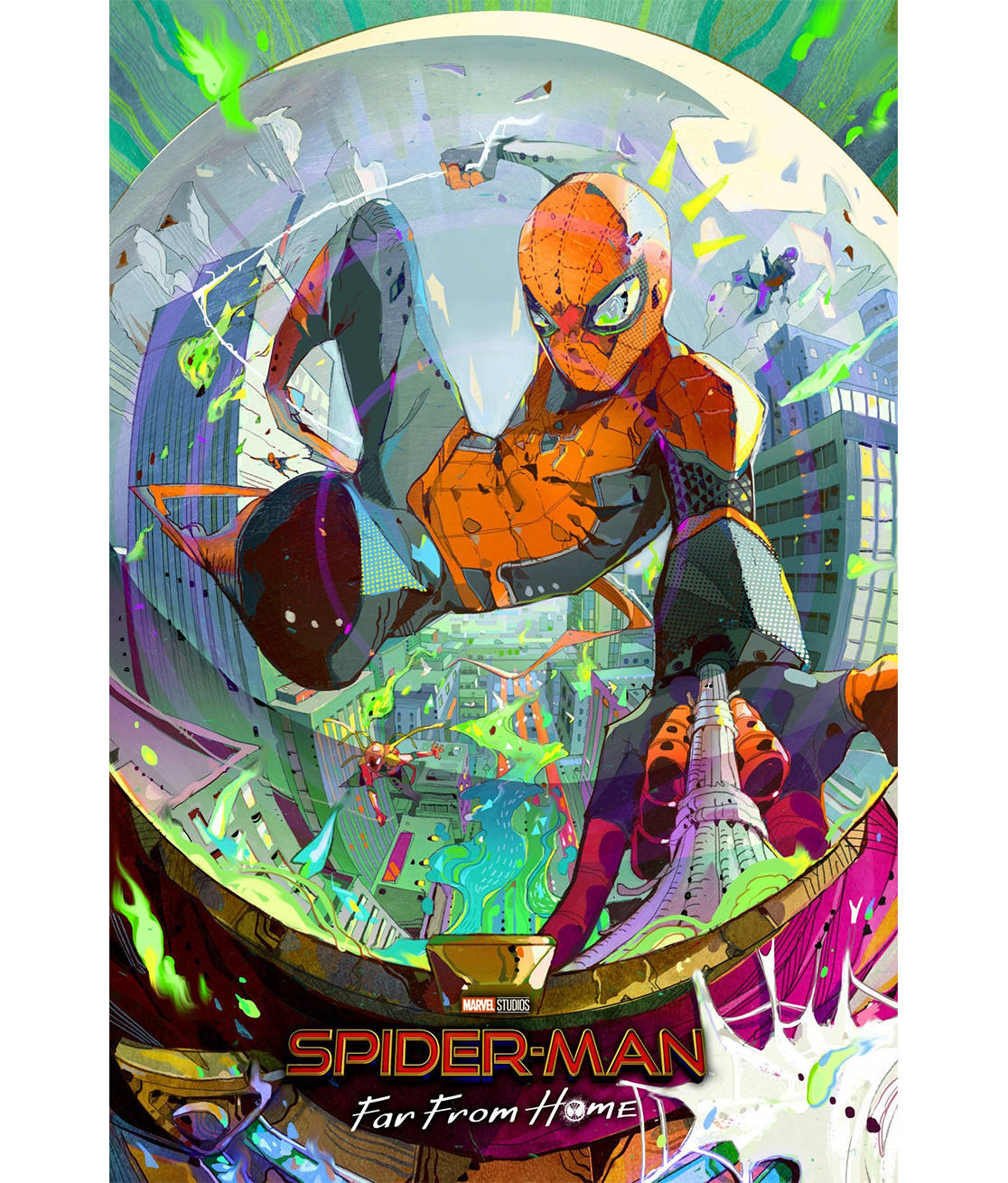 Spider Man Far From Home Fan Kuns Muurpapier