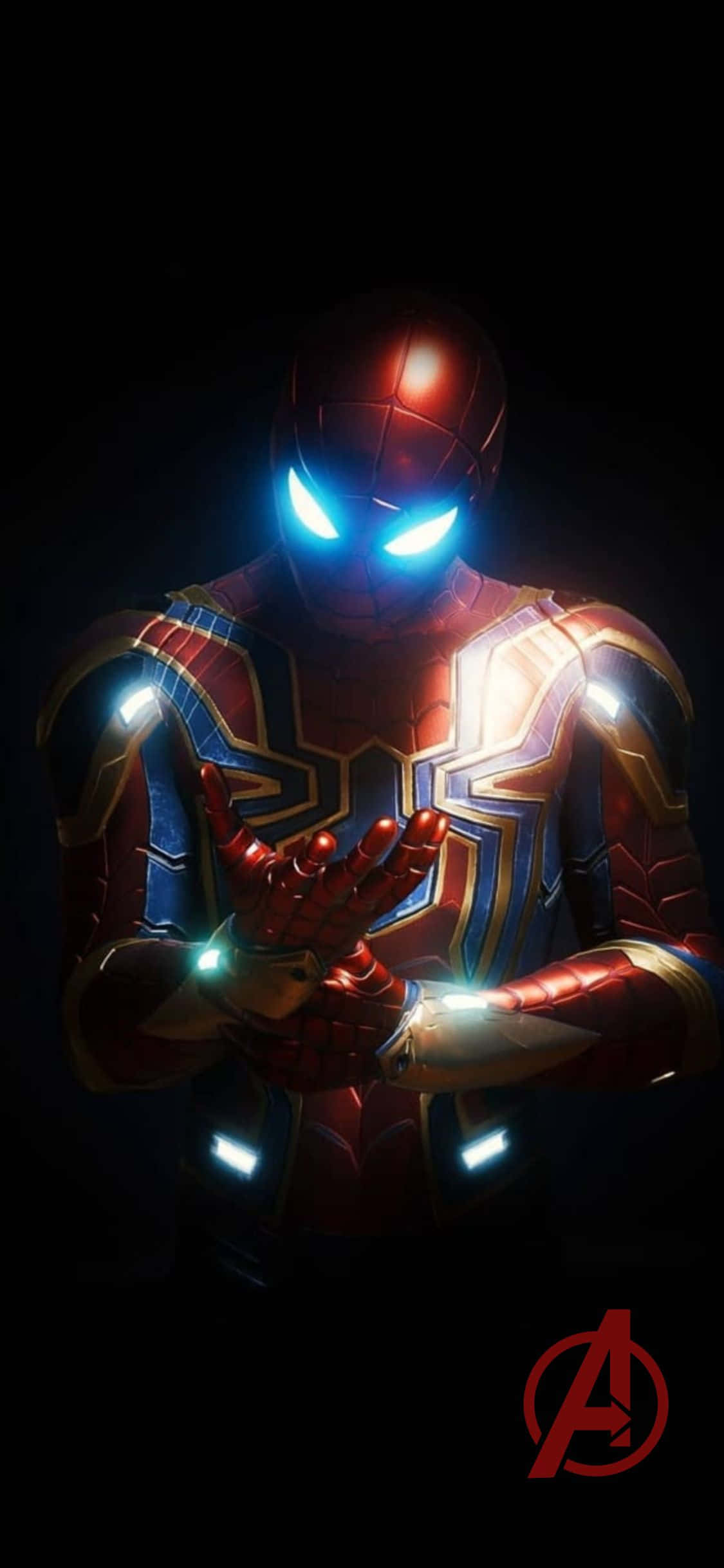 Spider-man Vir iPhone XS Avengers Agtergrond Muurpapier