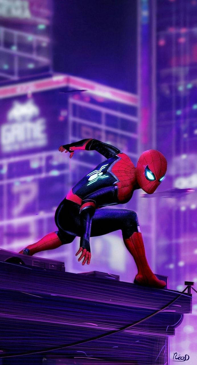 Spiderman Ver Van Huis Muurpapier