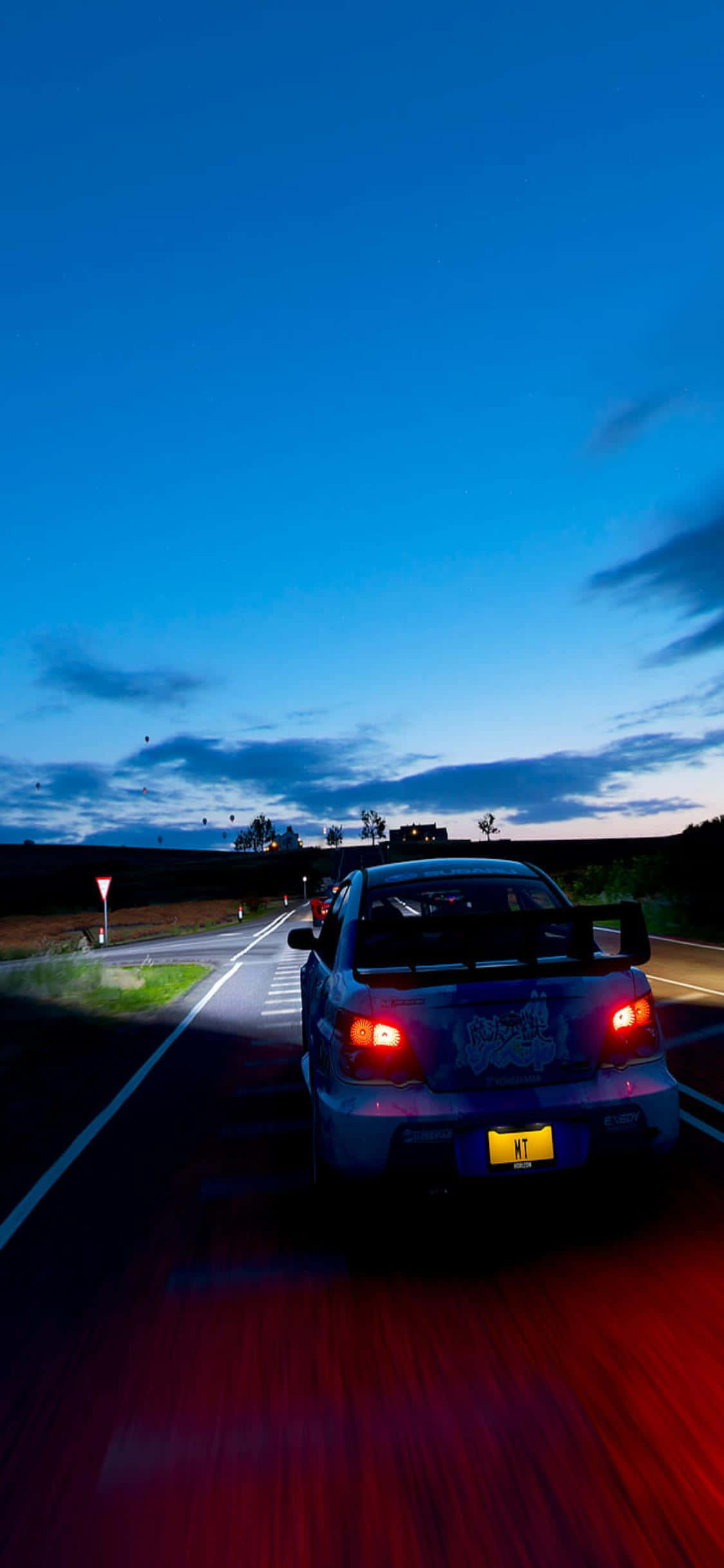 Spoed Vooruit met iPhone Xs en Forza Horizon 4 Muurpapier