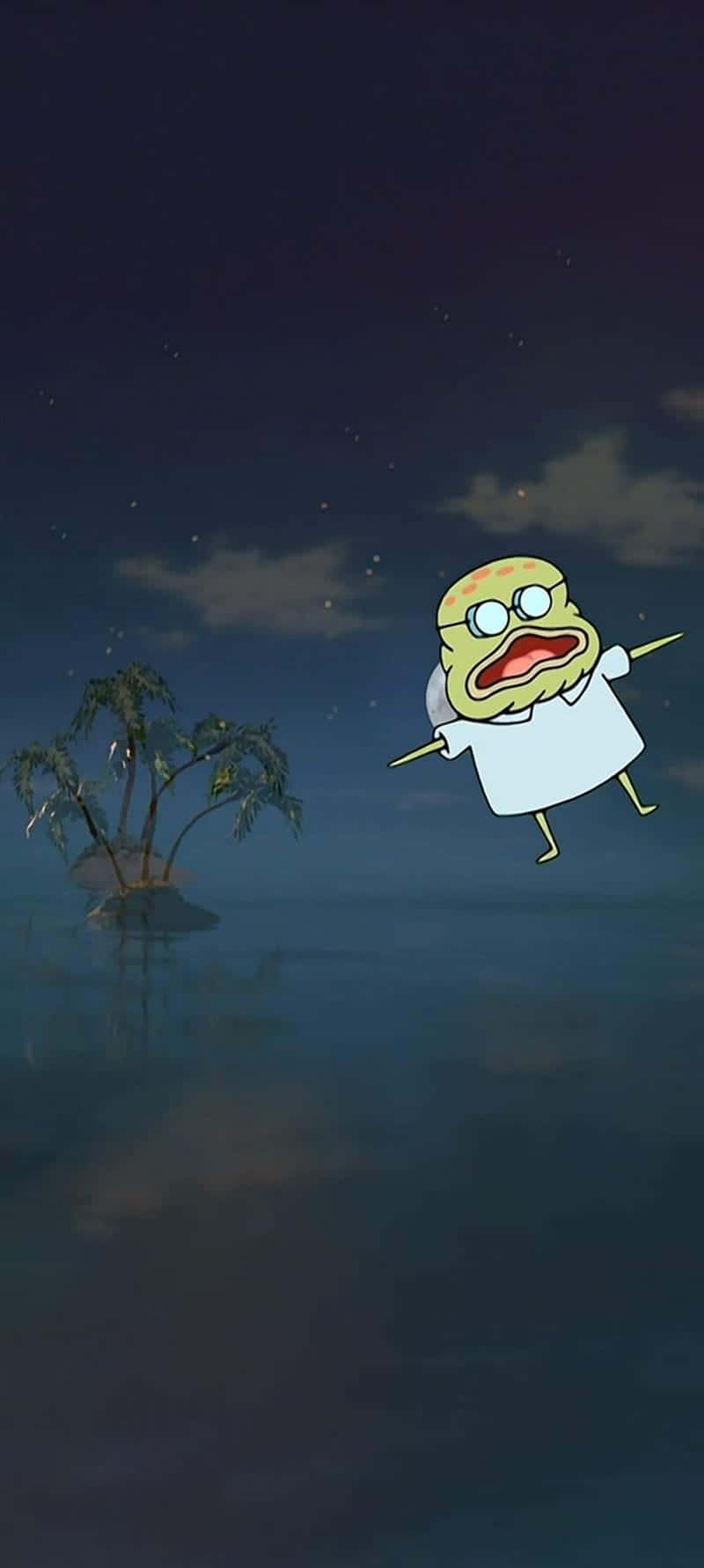 SpongeBob Karakter Snaakse Prent Muurpapier
