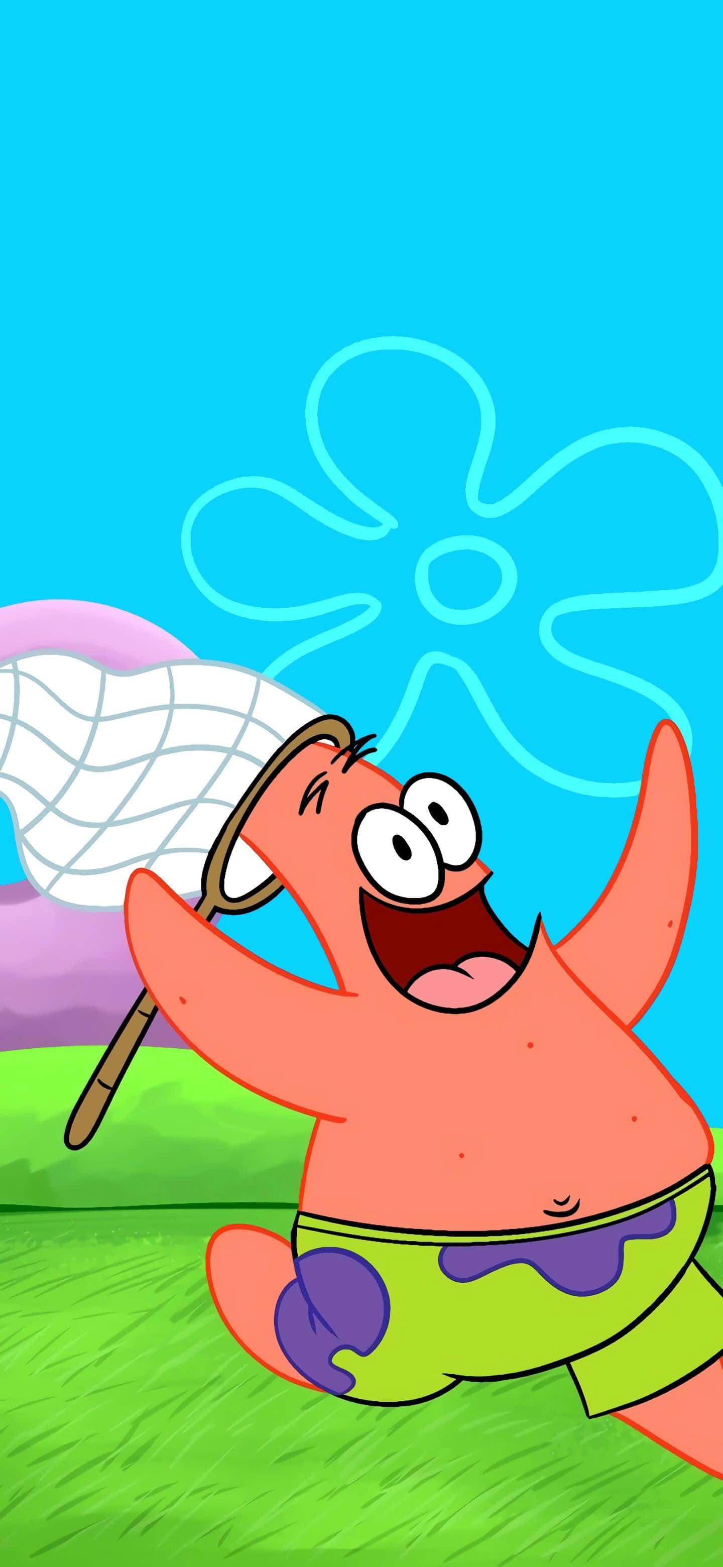 SpongeBob Pfp Gelukkige Patrick Muurpapier