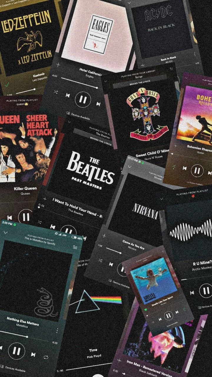 Spotify-snitlys Musiek-estetika Muurpapier