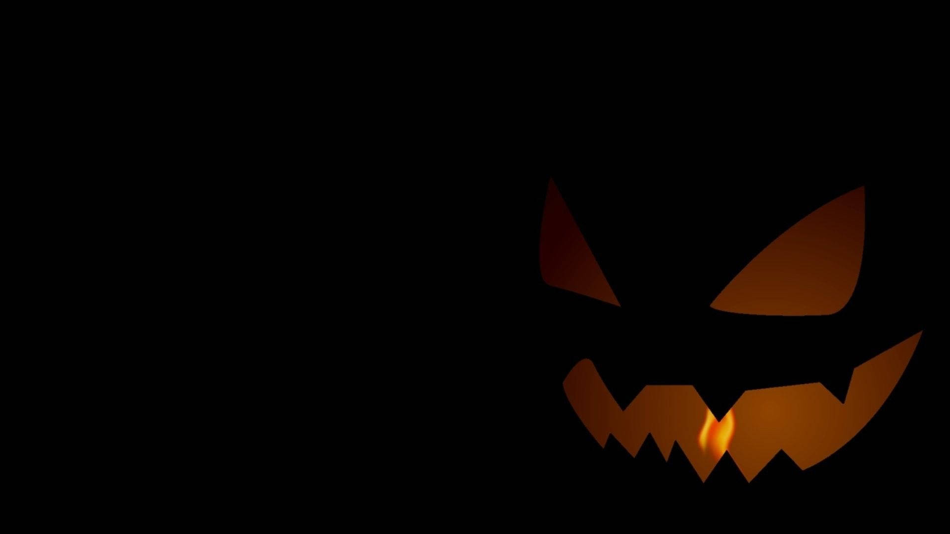 Spotprent Halloween Gloeiende Pampoen Muurpapier