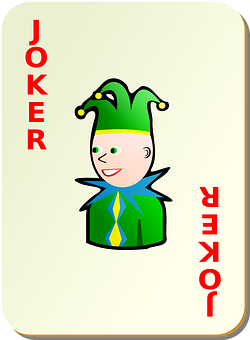 Spotprent Joker Speelkaart Muurpapier