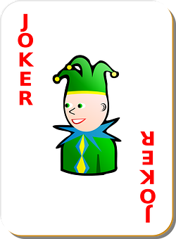 Spotprent Joker Speelkaart Muurpapier