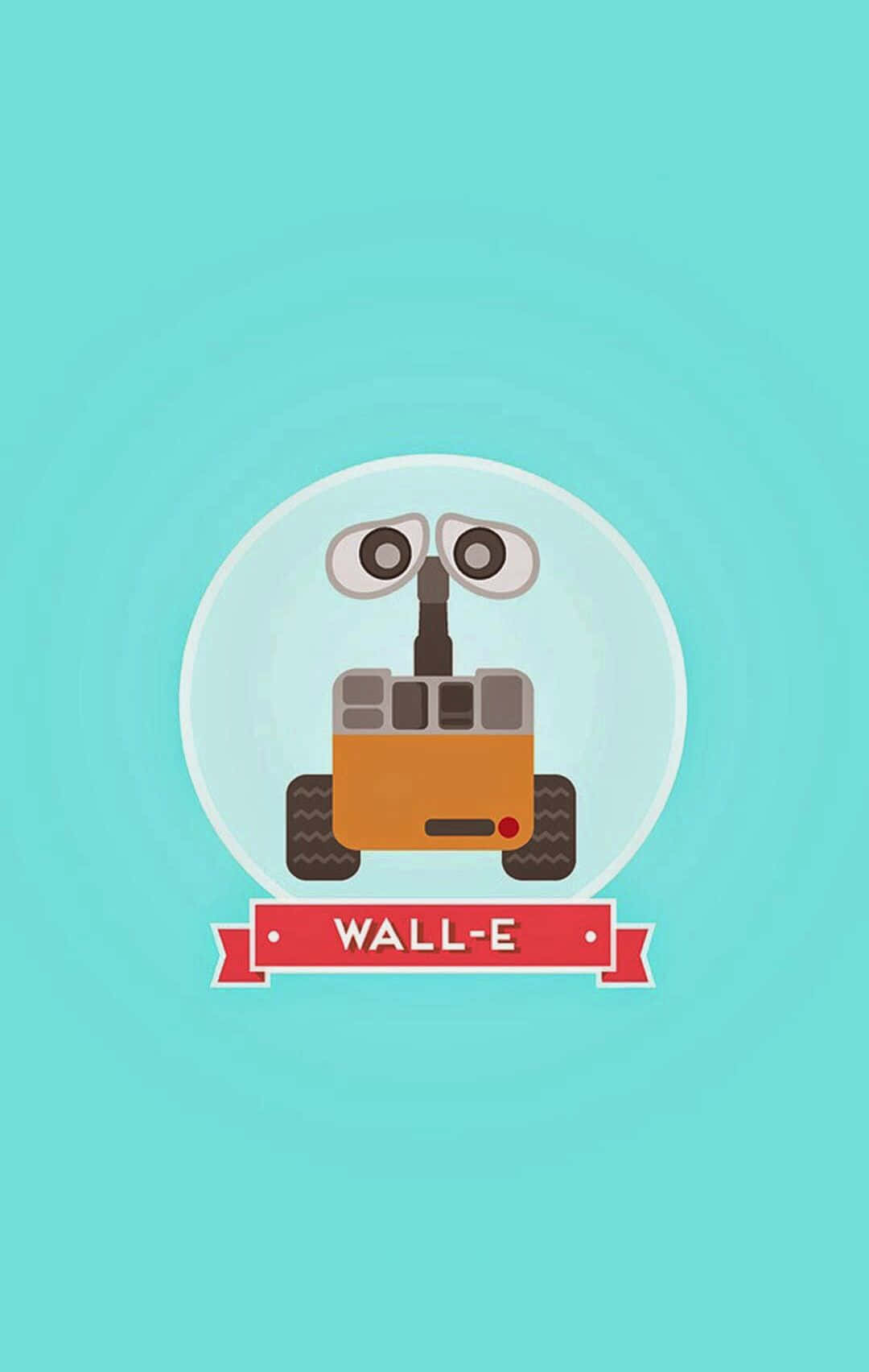 Spotprent Wall E iPhone Muurpapier