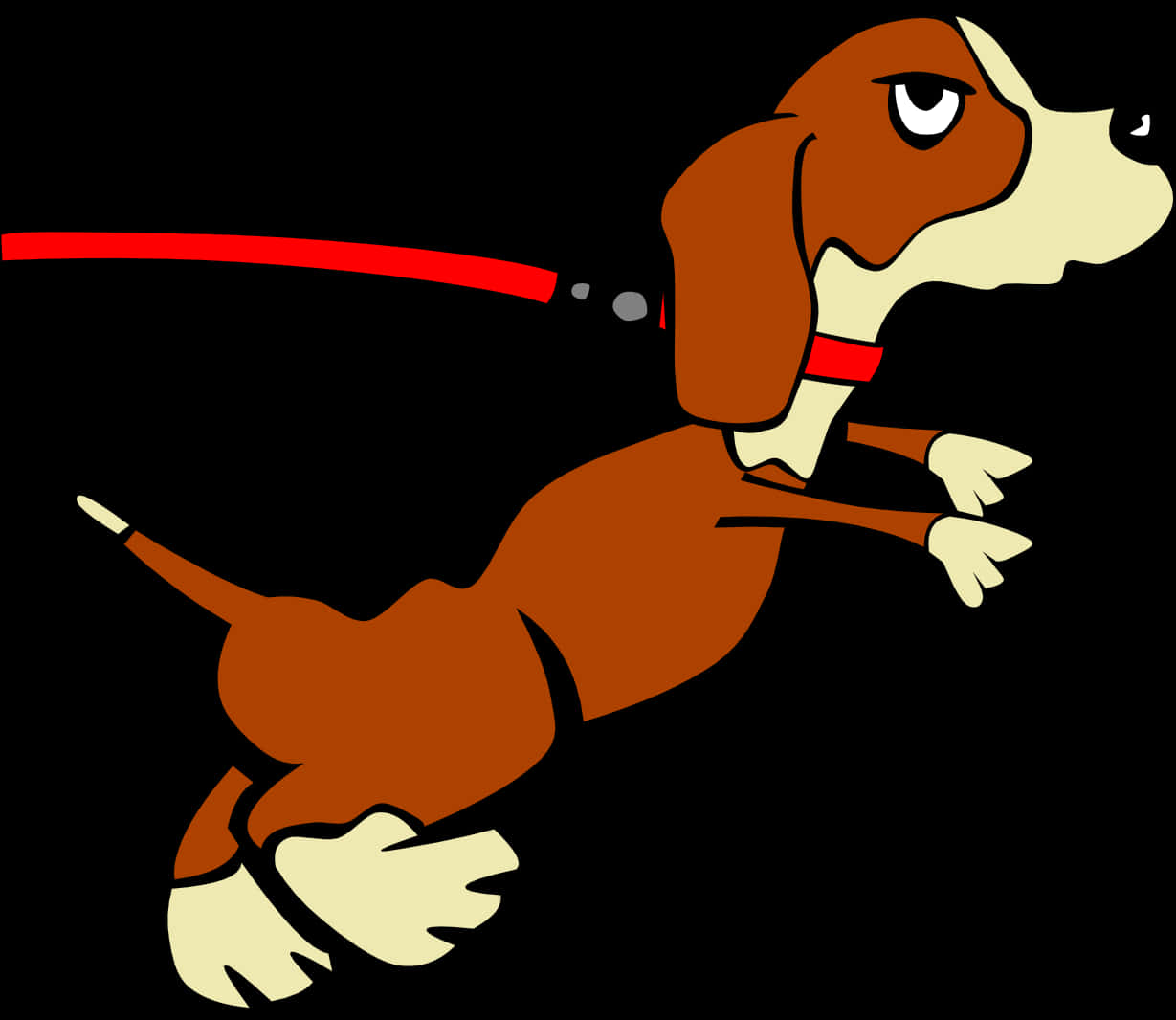 Spotstropende Basset Hond wat Spring Muurpapier