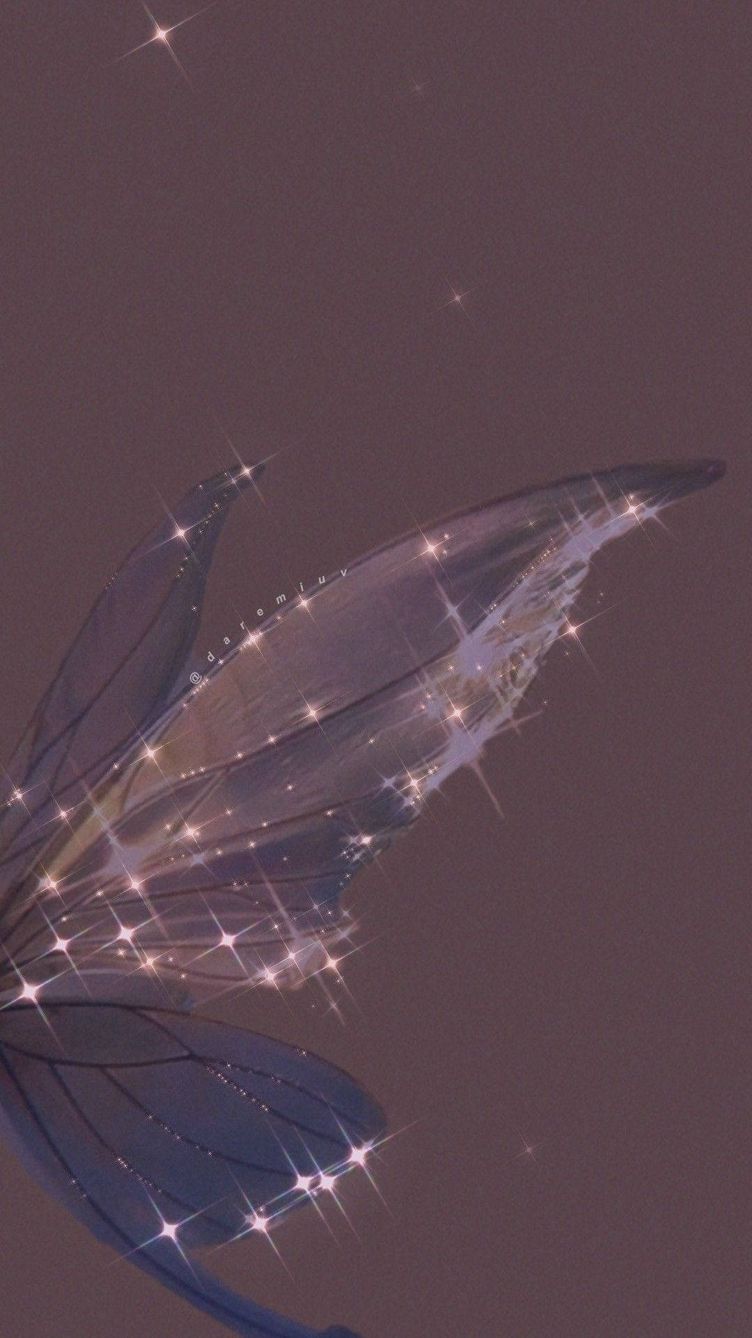 Sprankelende Feetjie Estetiese Vlerke Muurpapier
