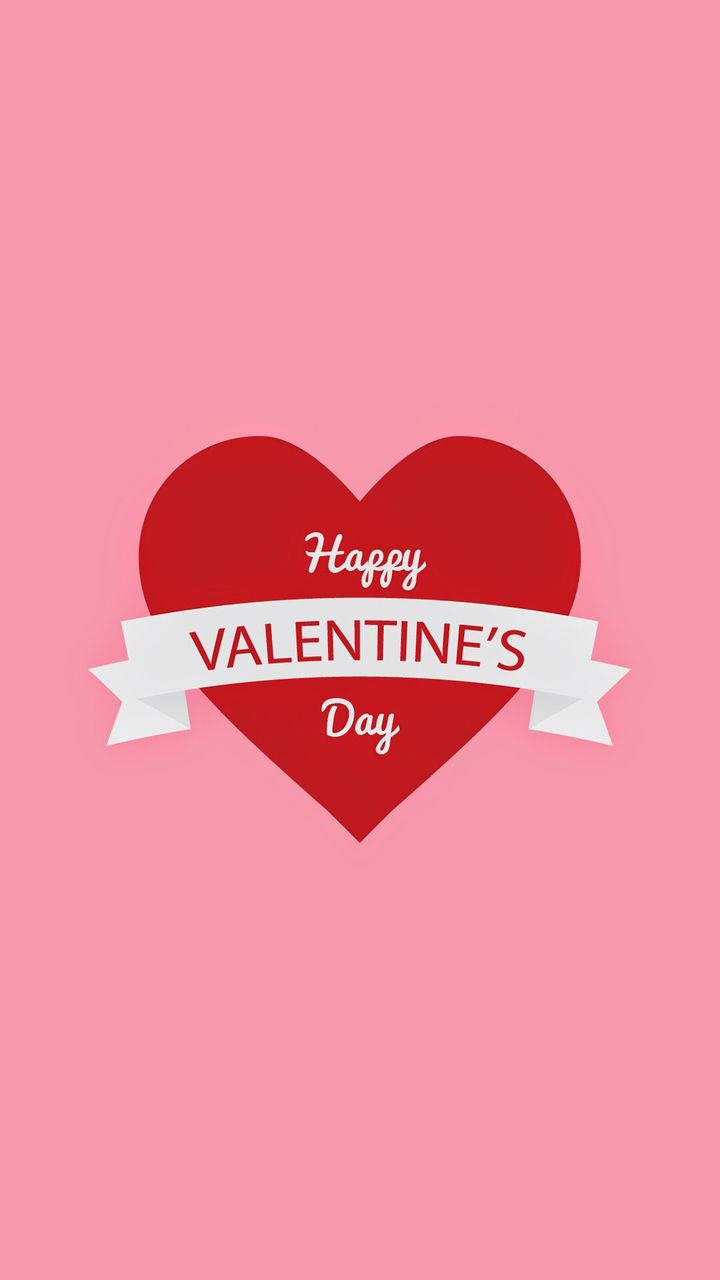 Spreek jou liefde uit met 'n groot rooi hart hierdie Valentynsdag Muurpapier