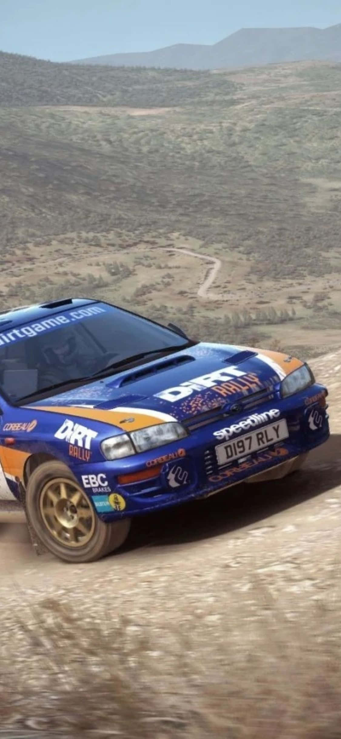 Spring agter die stuur en neem die uitdaging van Dirt Rally aan met jou iPhone Xs Muurpapier