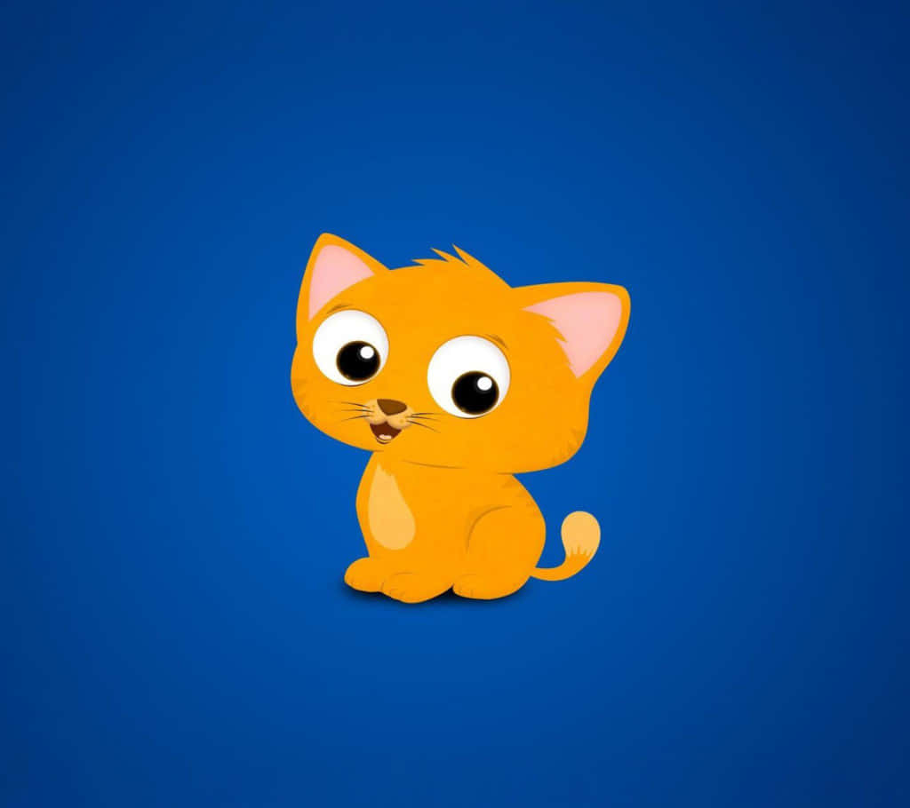 "Squeaky Clean - 'n Spotprentkat wat 'n Bad neem" Muurpapier