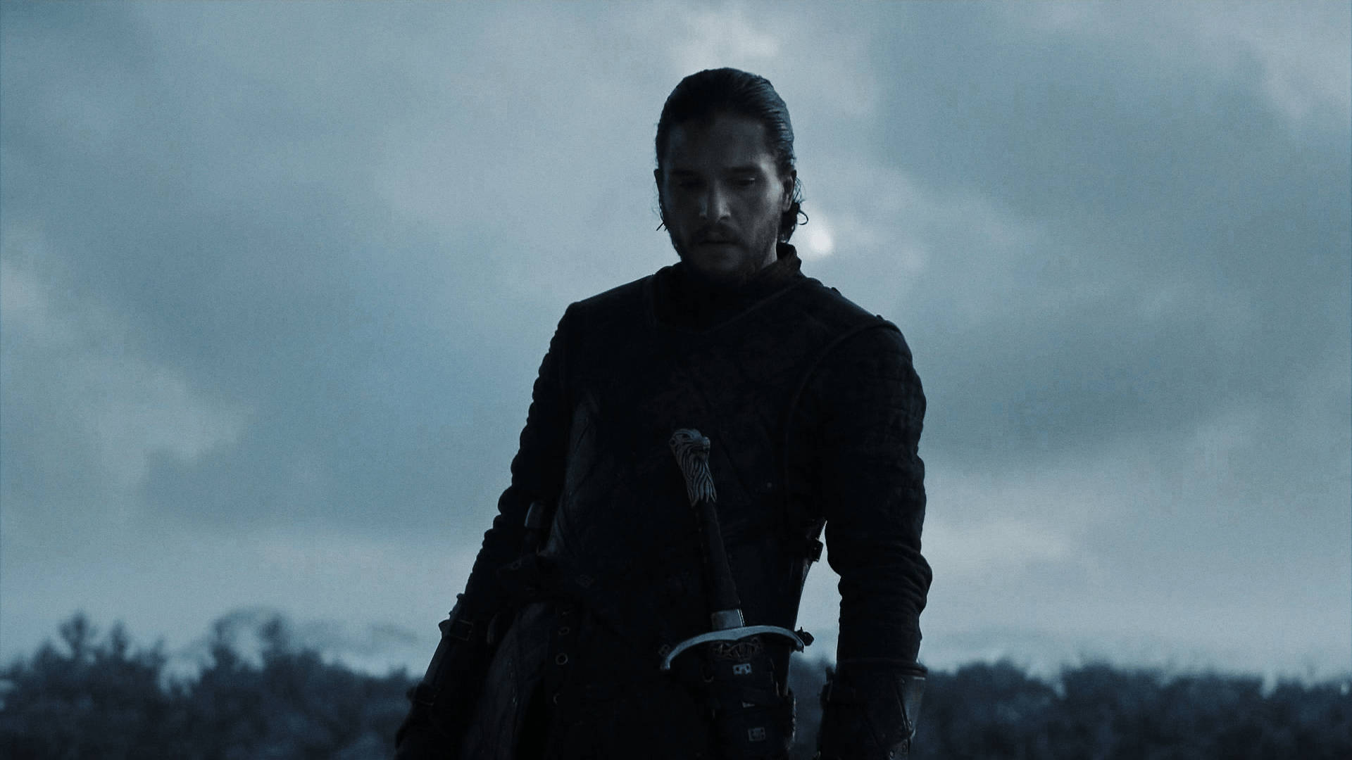 Staande Jon Snow Game of Thrones Muurpapier