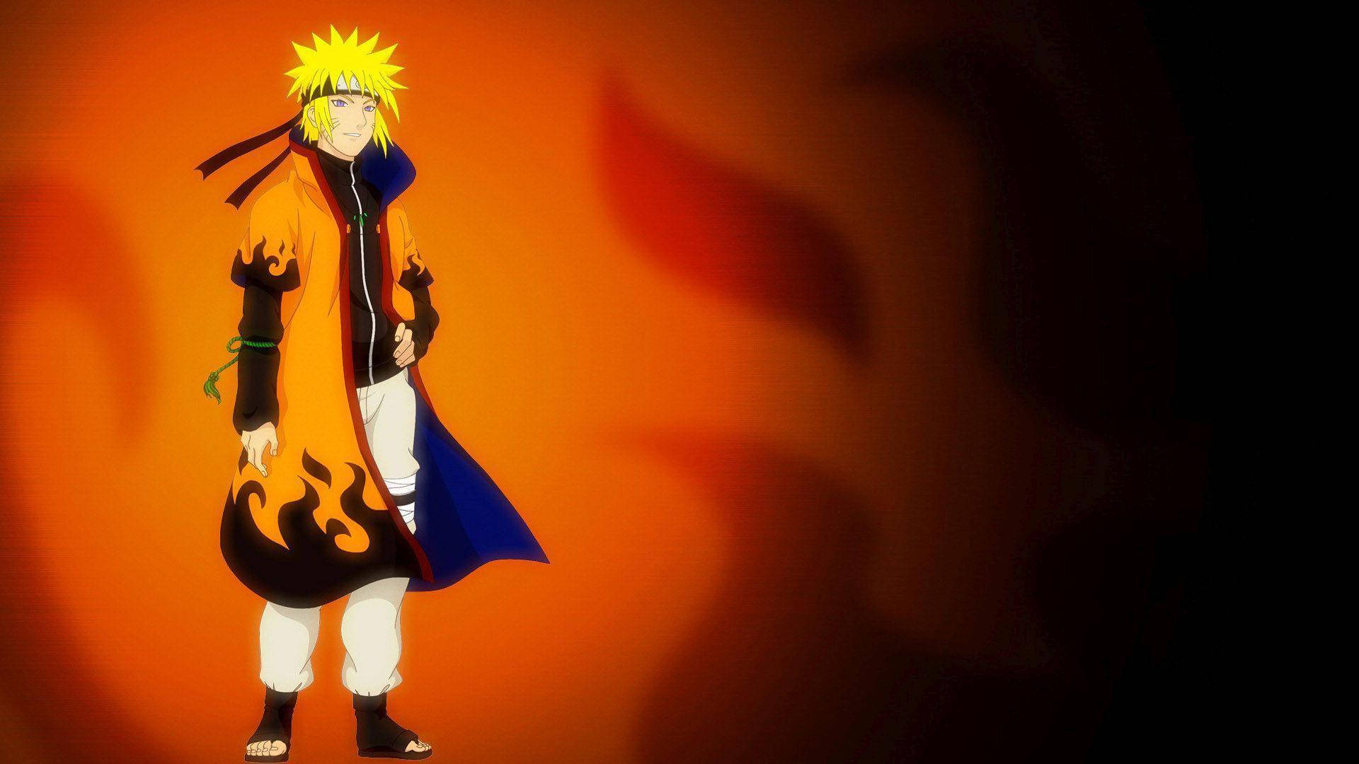 Staande Minato Namikaze van Naruto PC Muurpapier