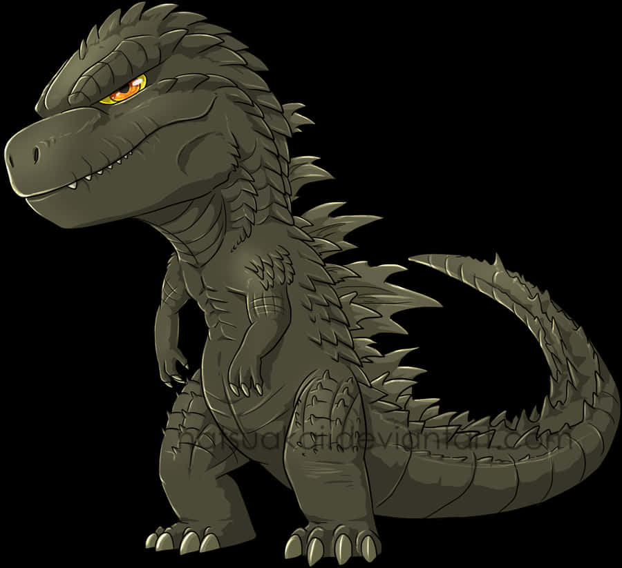 Staande Tekenprent Godzilla Muurpapier