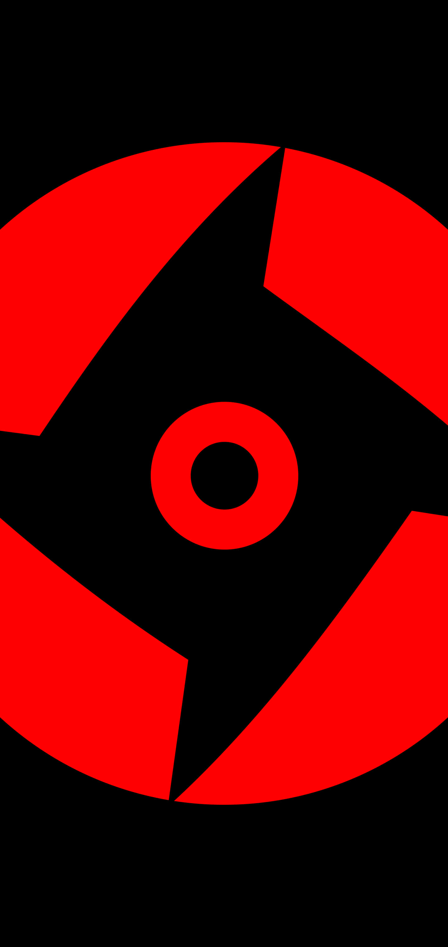 Stap die pad van krag met die Minimalistiese Sharingan Muurpapier